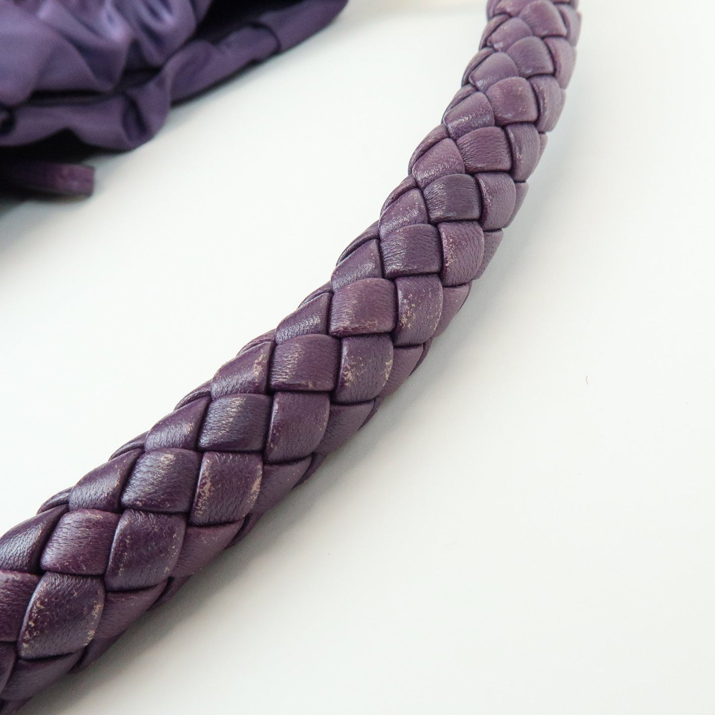 Prada Ribbon Nylon Leather Shoulder Bag Hand Bag Purple BR4237【Pre-order】