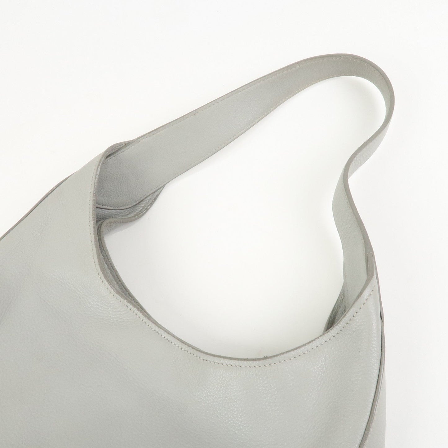 Prada Logo Leather Shoulder Bag Hand Bag Gray 1BC013【Pre-order】