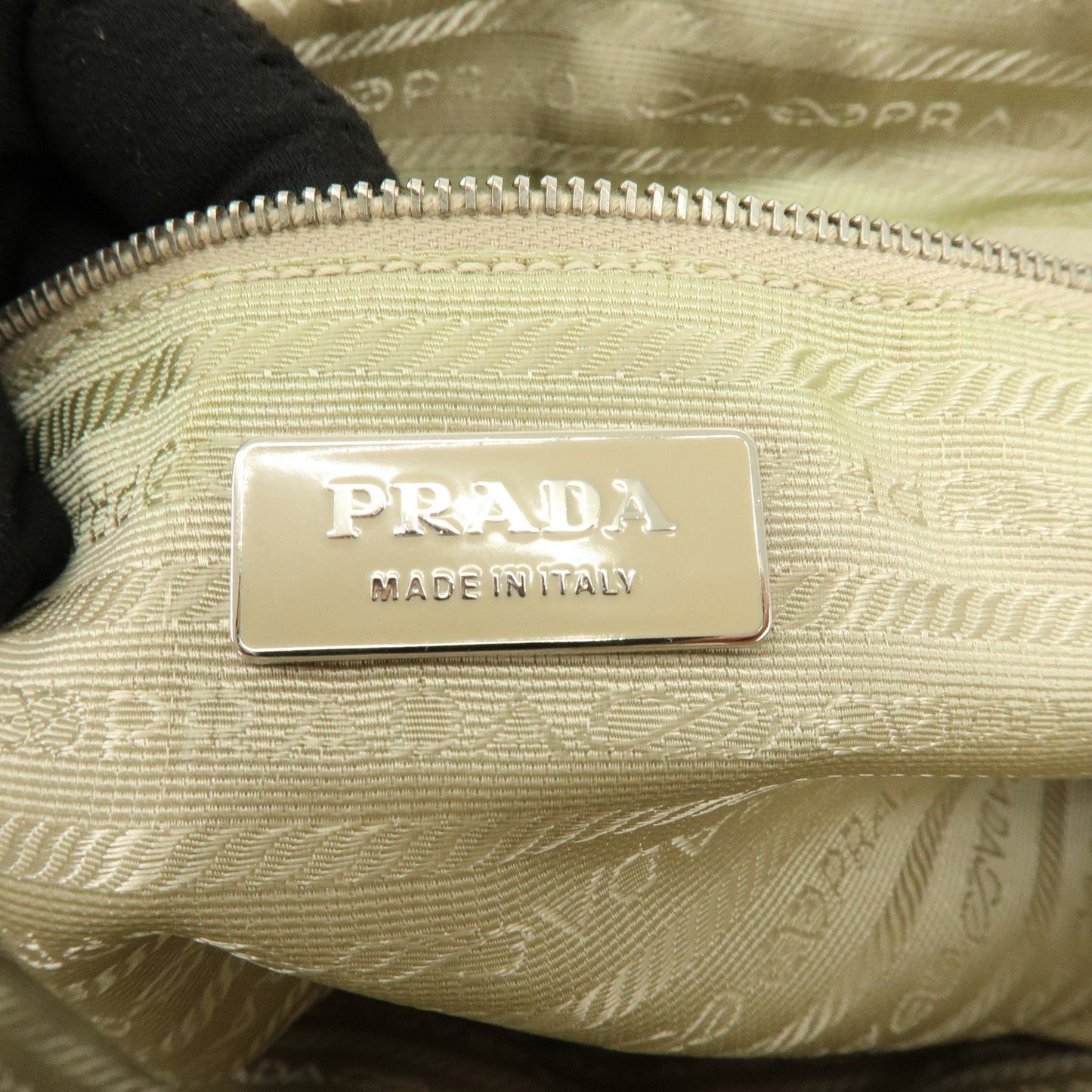 Prada Triangle Logo Canvas Leather Bowling Bag Natural Purple【Pre-order】