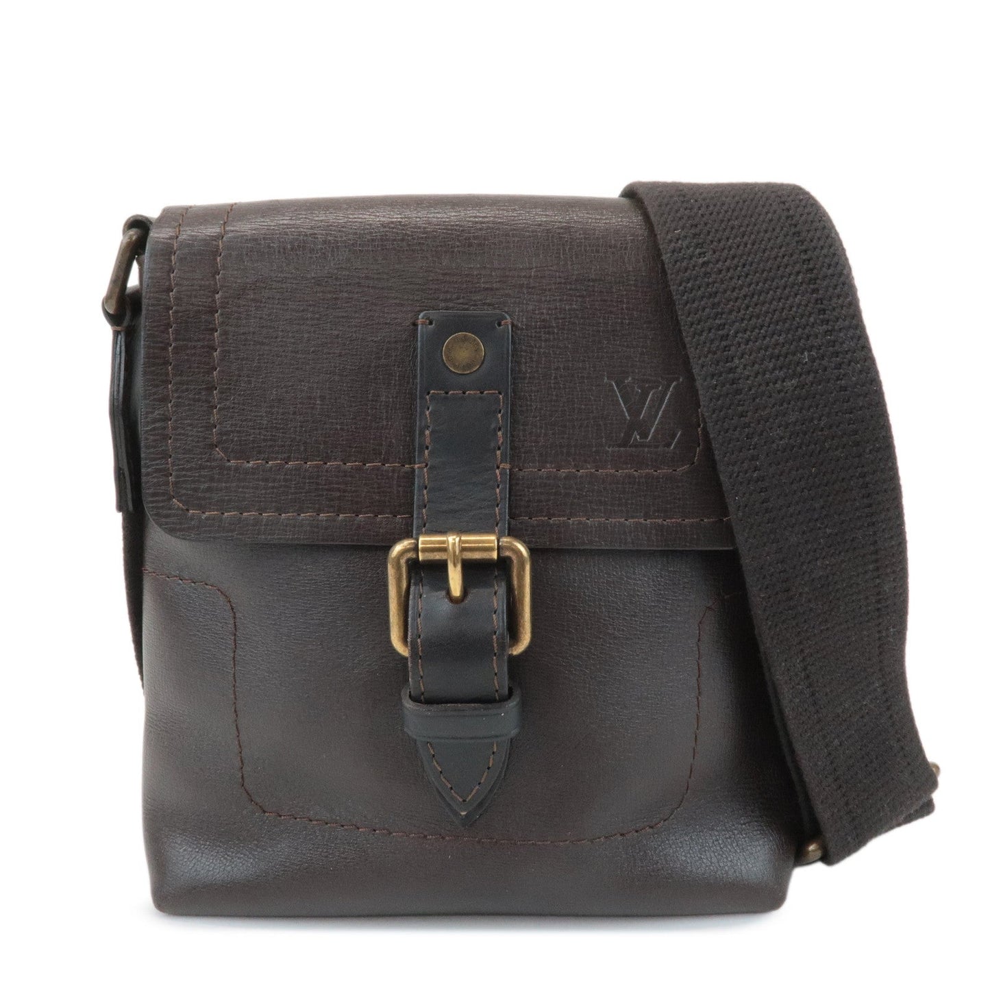 Louis Vuitton Utah Calf Leather Shoulder Bag Crossbody Bag Cafe M92995【Pre-order】