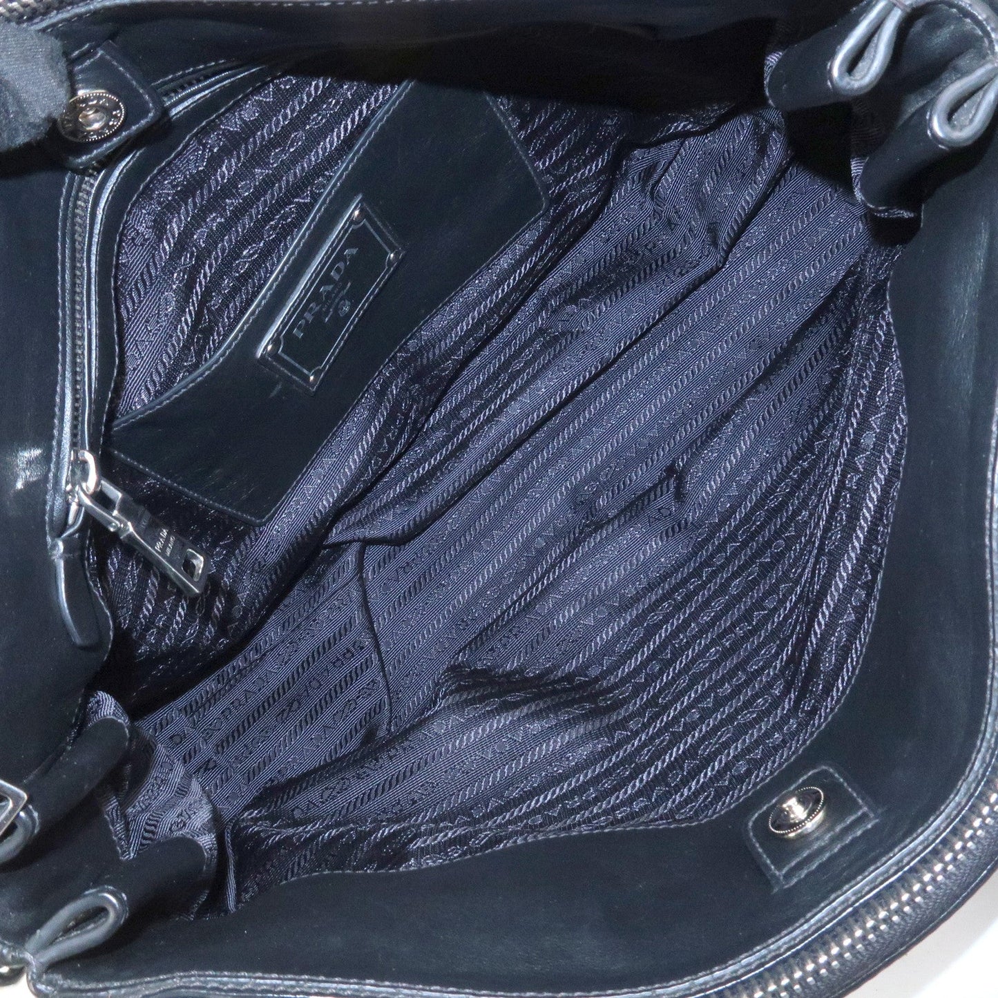 Prada Logo Leather 2WAY Bag Hand Bag Shoulder Bag Black BN2866【Pre-order】