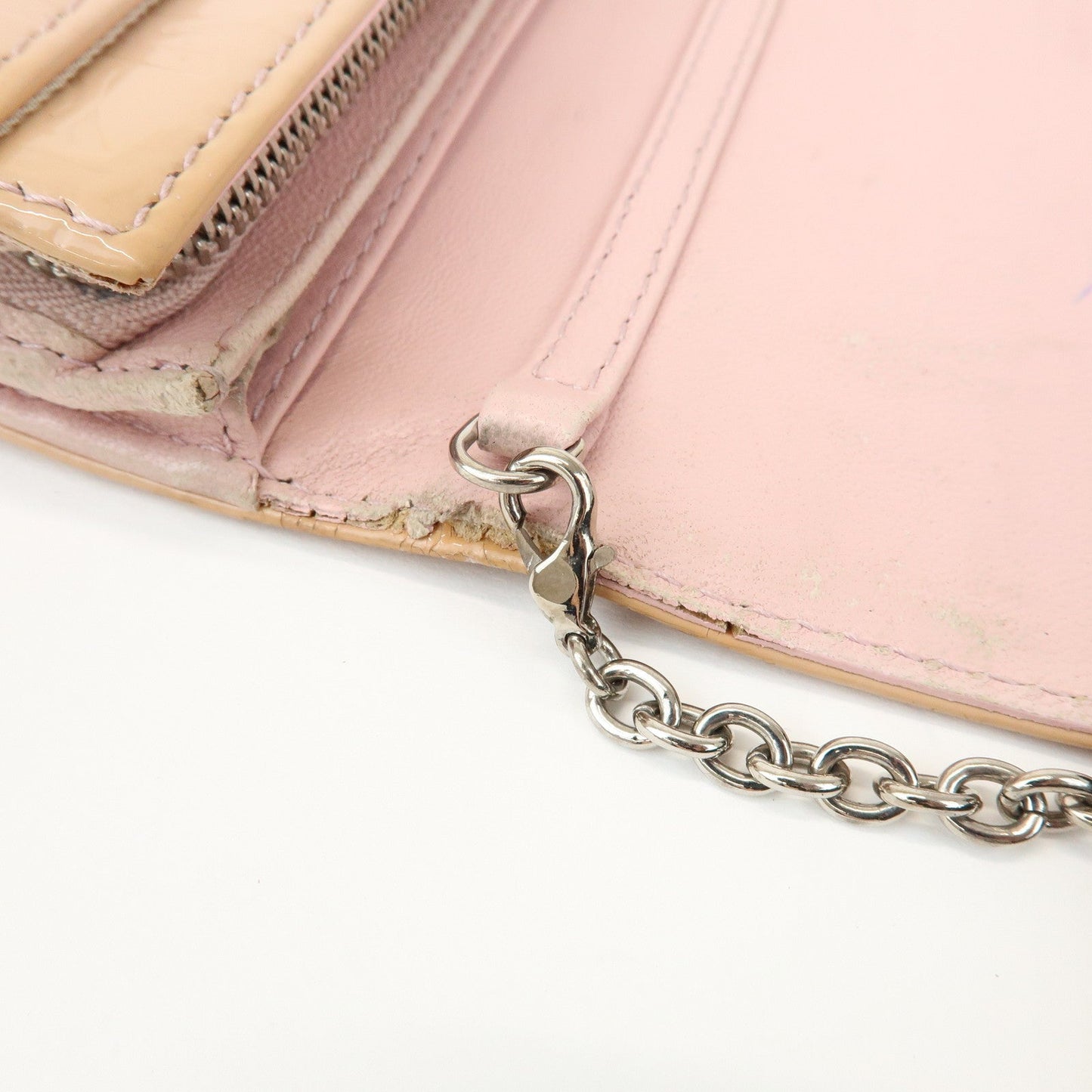 Christian Dior Patent Leather Chain Wallet Long Wallet【Pre-order】