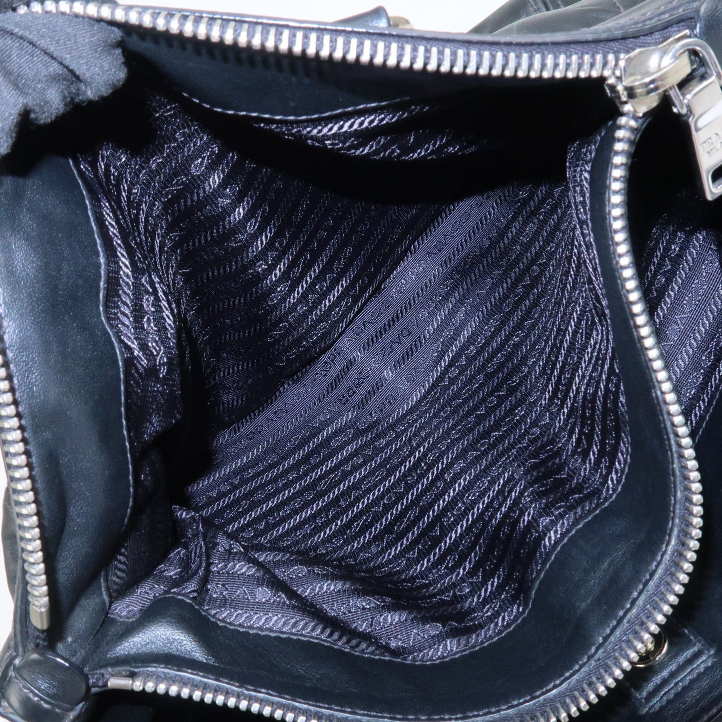 Prada Logo Leather 2WAY Bag Hand Bag Shoulder Bag Black BN2866【Pre-order】