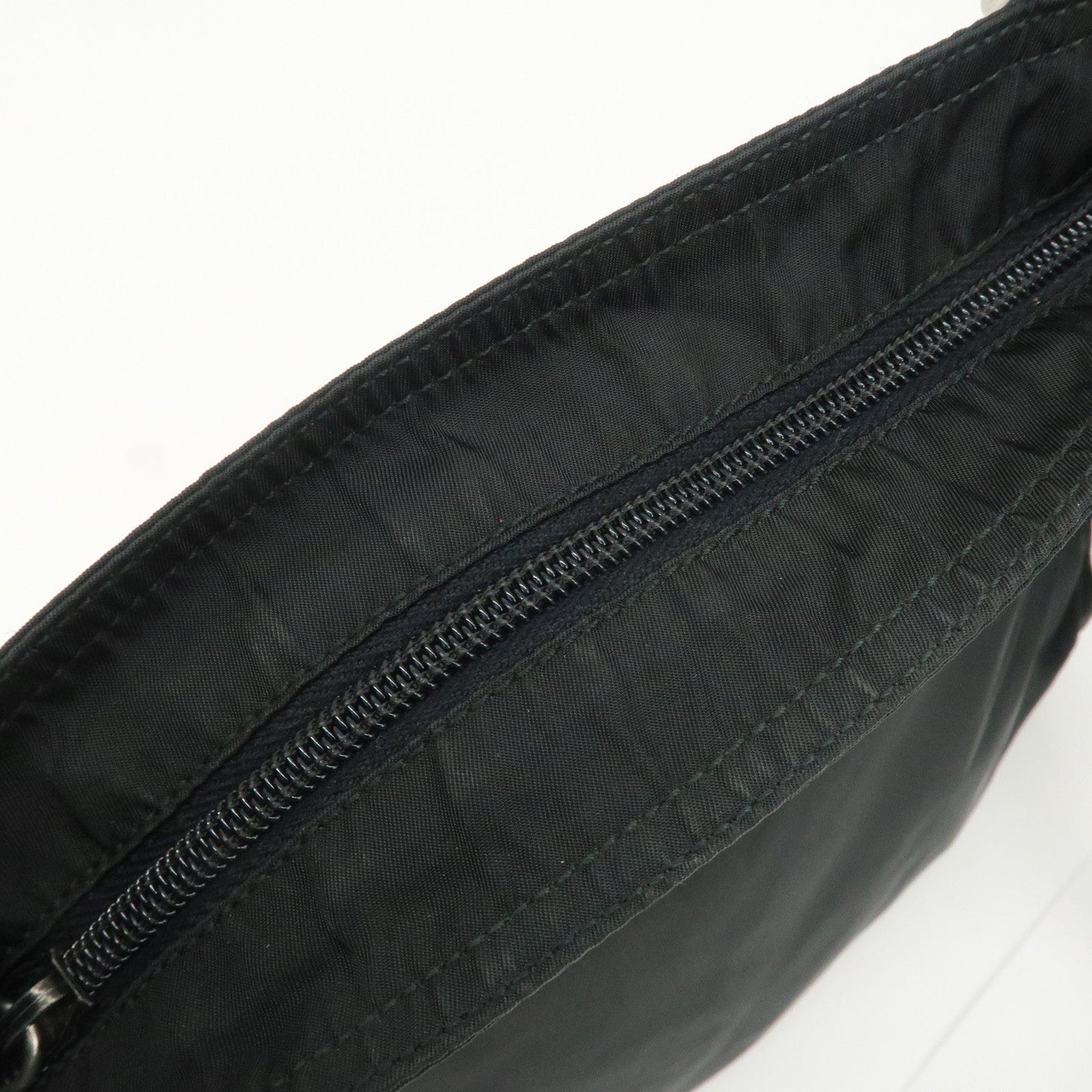 Prada Triangle Logo Nylon Leather Shoulder Bag Crossbody Bag Black【Pre-order】