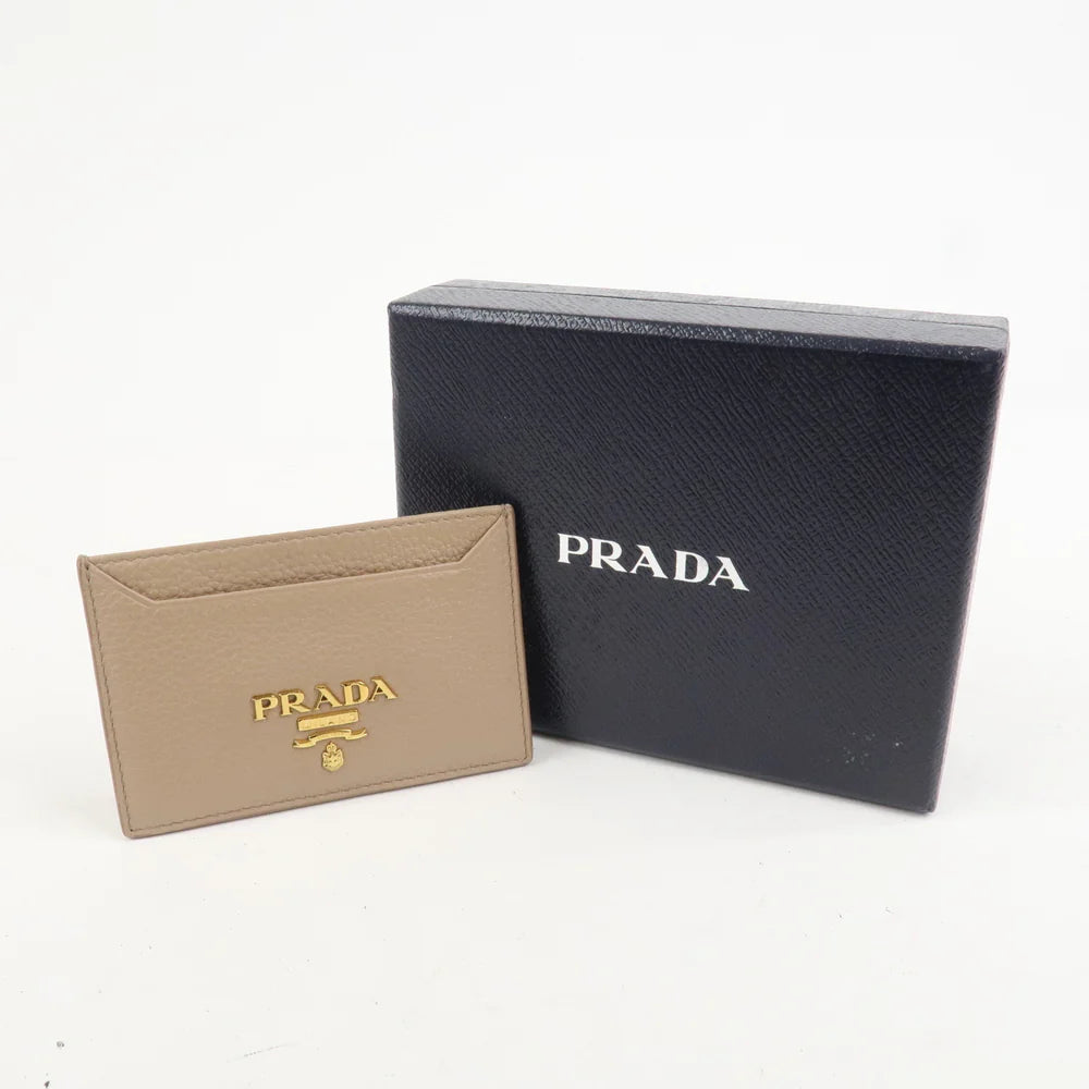 Prada Logo Saffiano Metal Tri-fold Small Wallet Black【Pre-order】