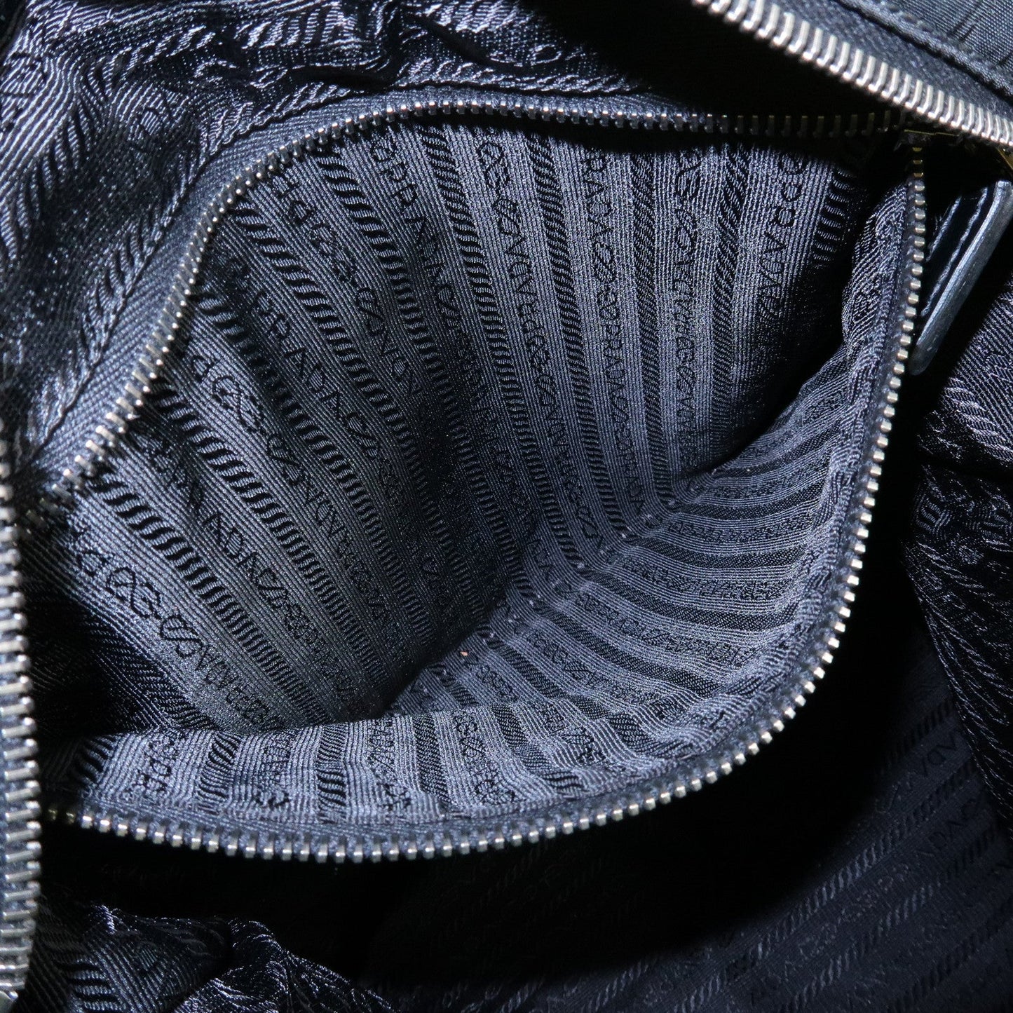 Prada Triangle Logo Nylon Leather Tote Bag Hand Bag Gray BN2791【Pre-order】