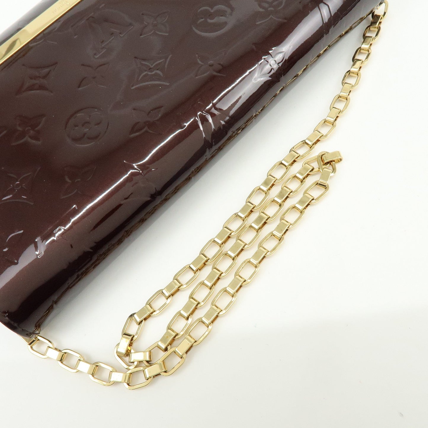 Louis Vuitton Monogram Vernis Clutch Ana Clutch Bag Amarante M90093【Pre-order】