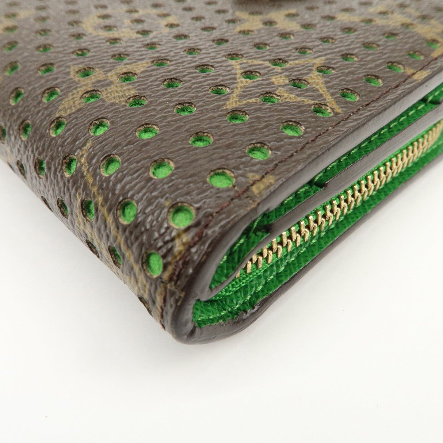 Louis Vuitton Monogram Perfor Compact Zip Bi-fold Wallet M95218【Pre-order】