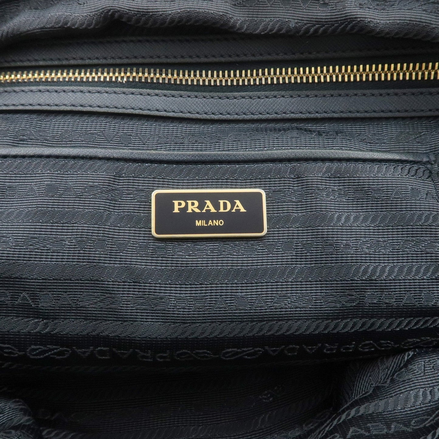 Prada Nylon Saffiano Leather Shoulder Bag Tote Bag Navy【Pre-order】