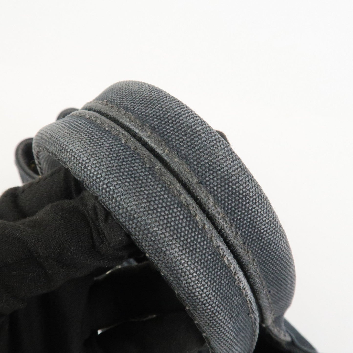 Prada Canapa Mini Triangle Logo Canvas 2Way Hand Bag Black 1BG439【Pre-order】