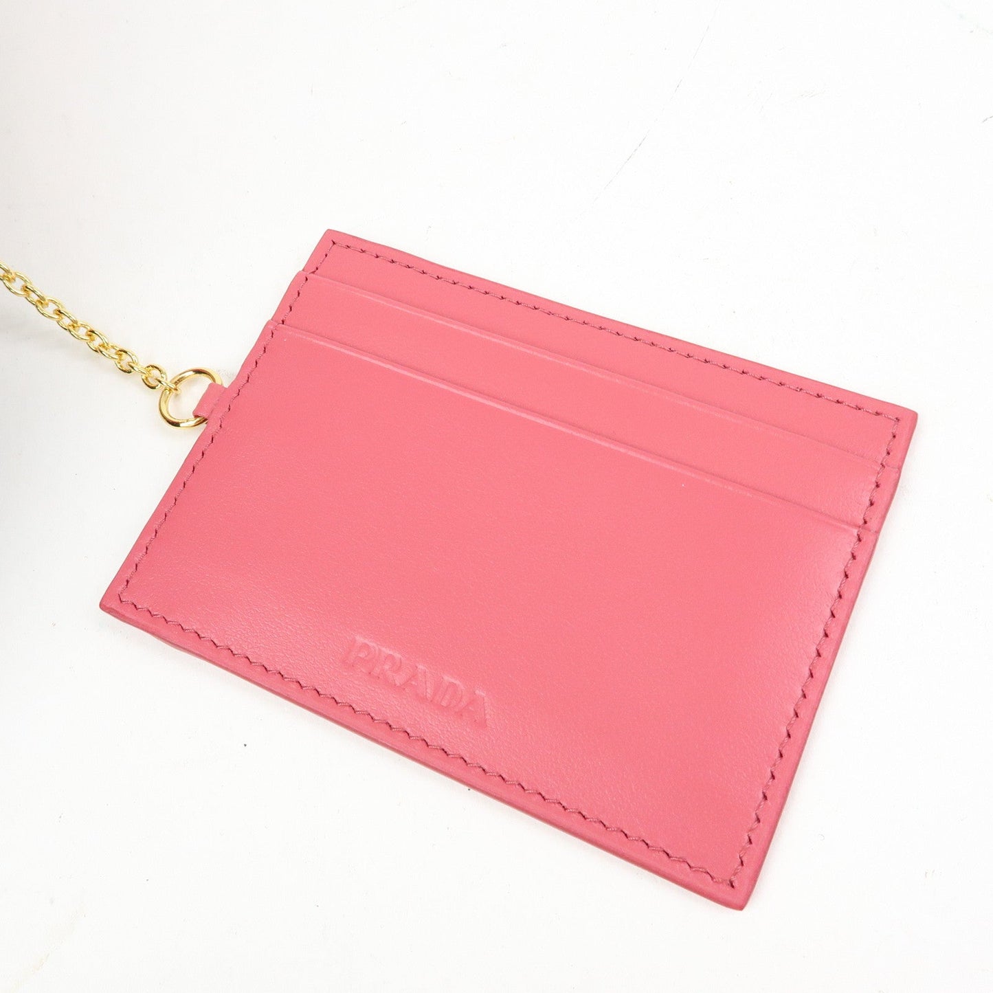 Prada Saffiano Leather Flap Bi-Fold Long Wallet Pink Beige 1MH132【Pre-order】