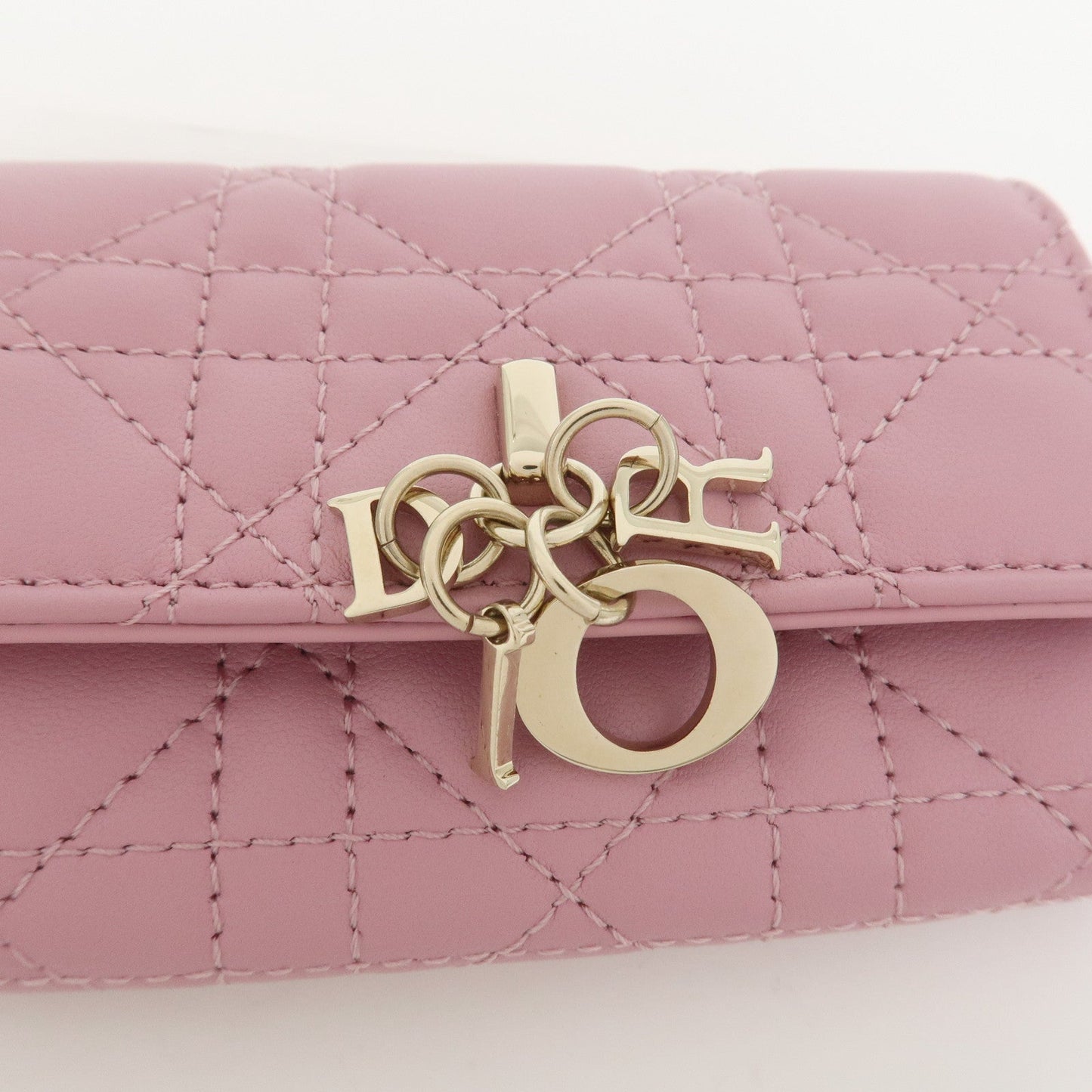 Christian Dior Cannage Logo Leather Bi-fold Compact Wallet【Pre-order】