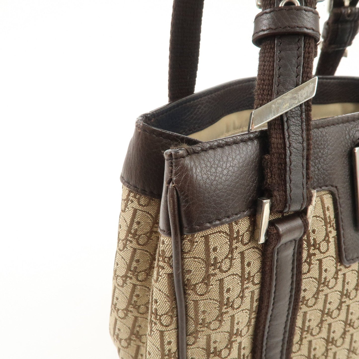 Christian Dior Trotter Leather Canvas Hand Bag【Pre-order】