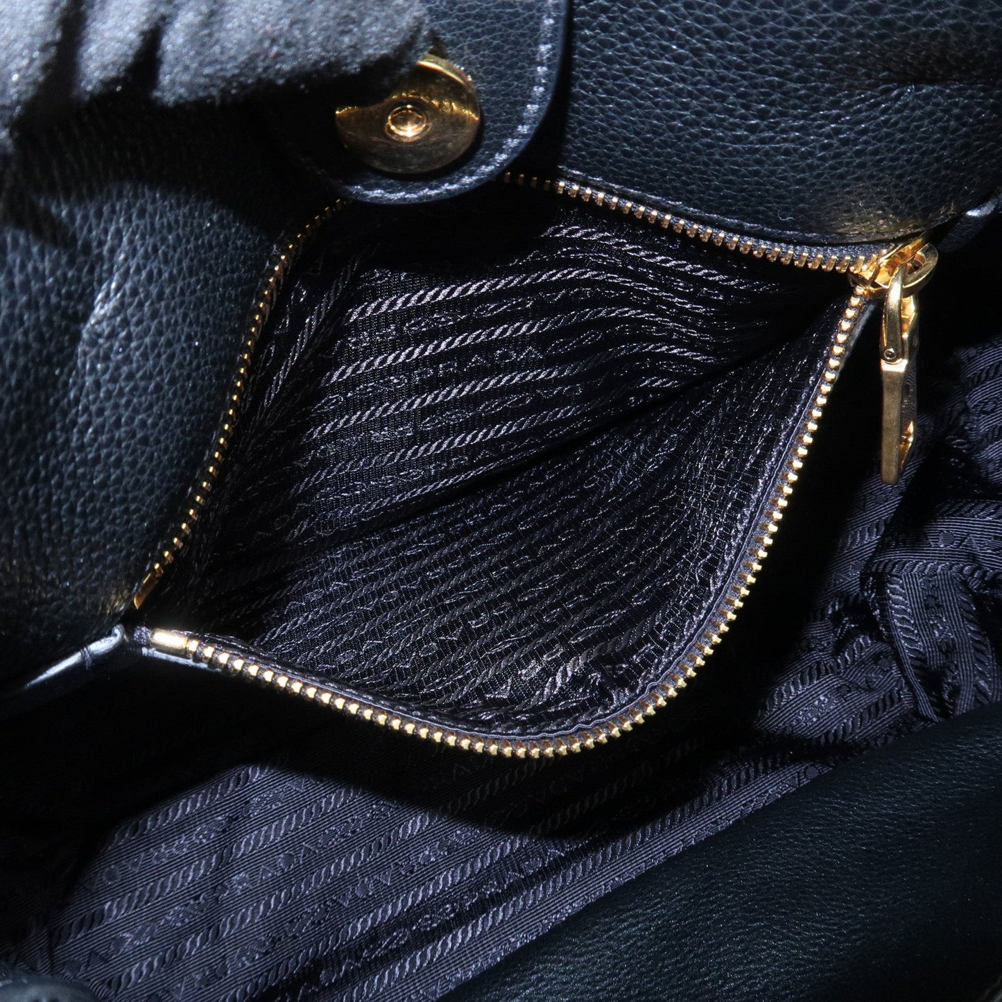 Prada Logo Leather 2Way Bag Shoulder Bag Hand Bag Black 1BG044【Pre-order】