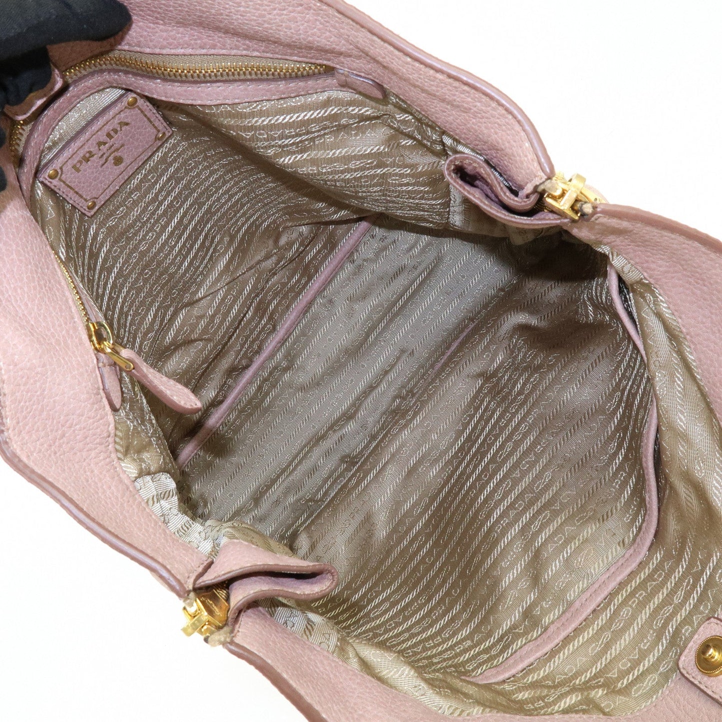 Prada Logo Leather Tote Bag Shoulder Bag Pink【Pre-order】
