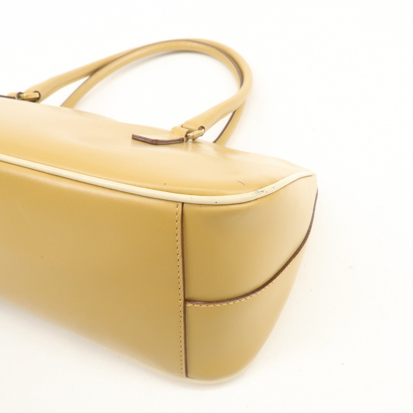 Prada Leather Shoulder Bag Hand Bag Light Brown【Pre-order】