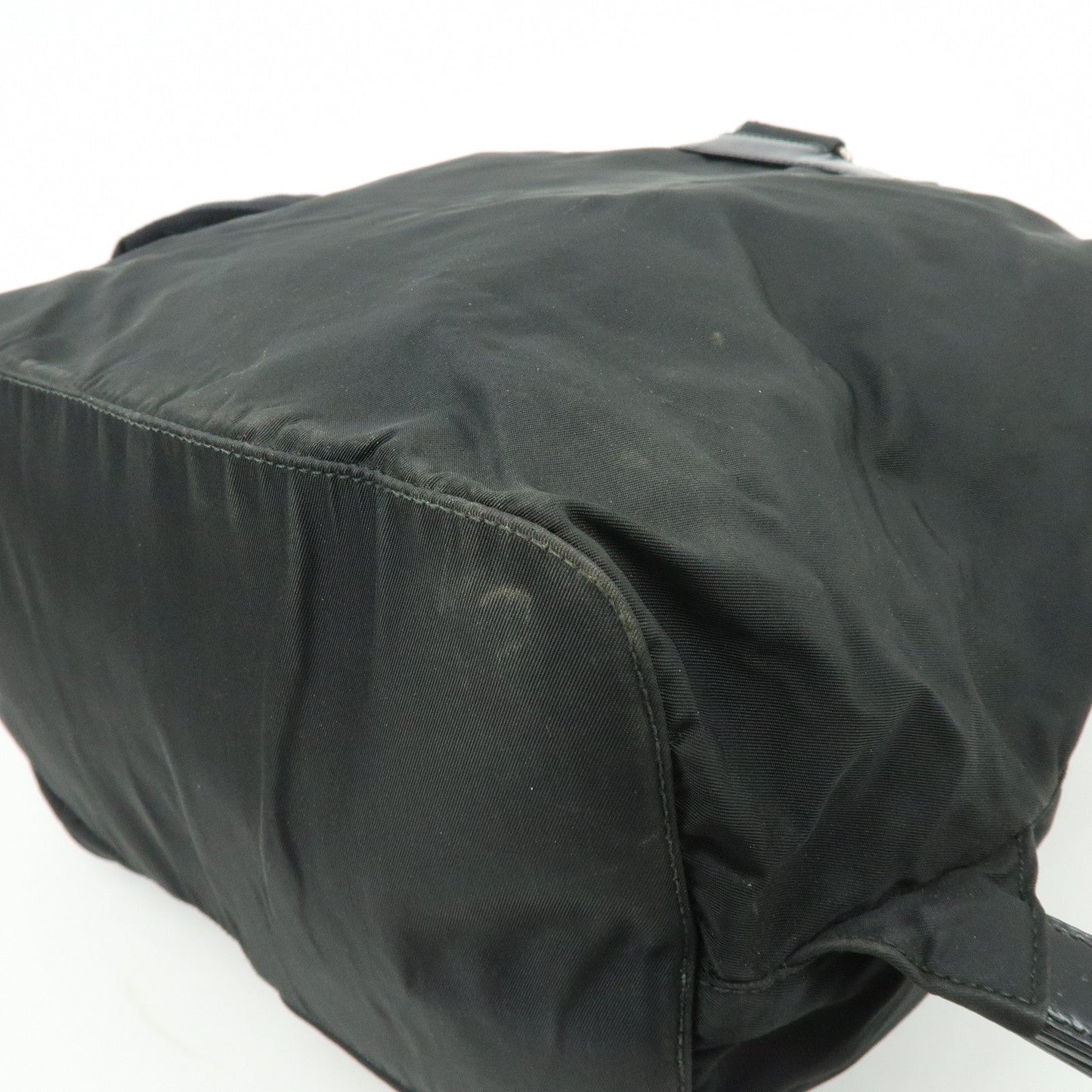 Prada Triangle Logo Nylon Leather Backpack Rucksuck Black【Pre-order】