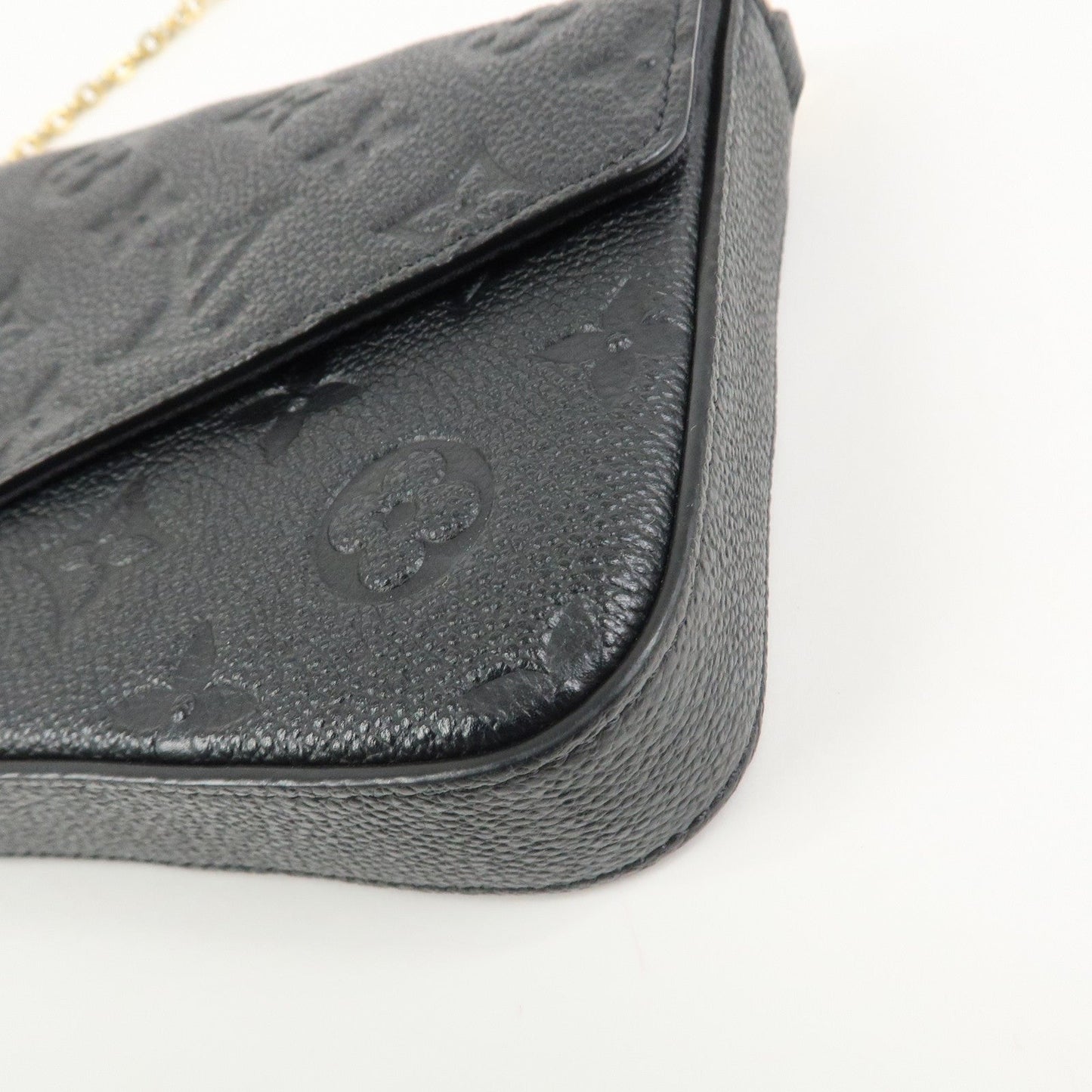 Louis Vuitton Monogram Empreinte Pochette Fﾃｩlicie Noir Black M82477【Pre-order】