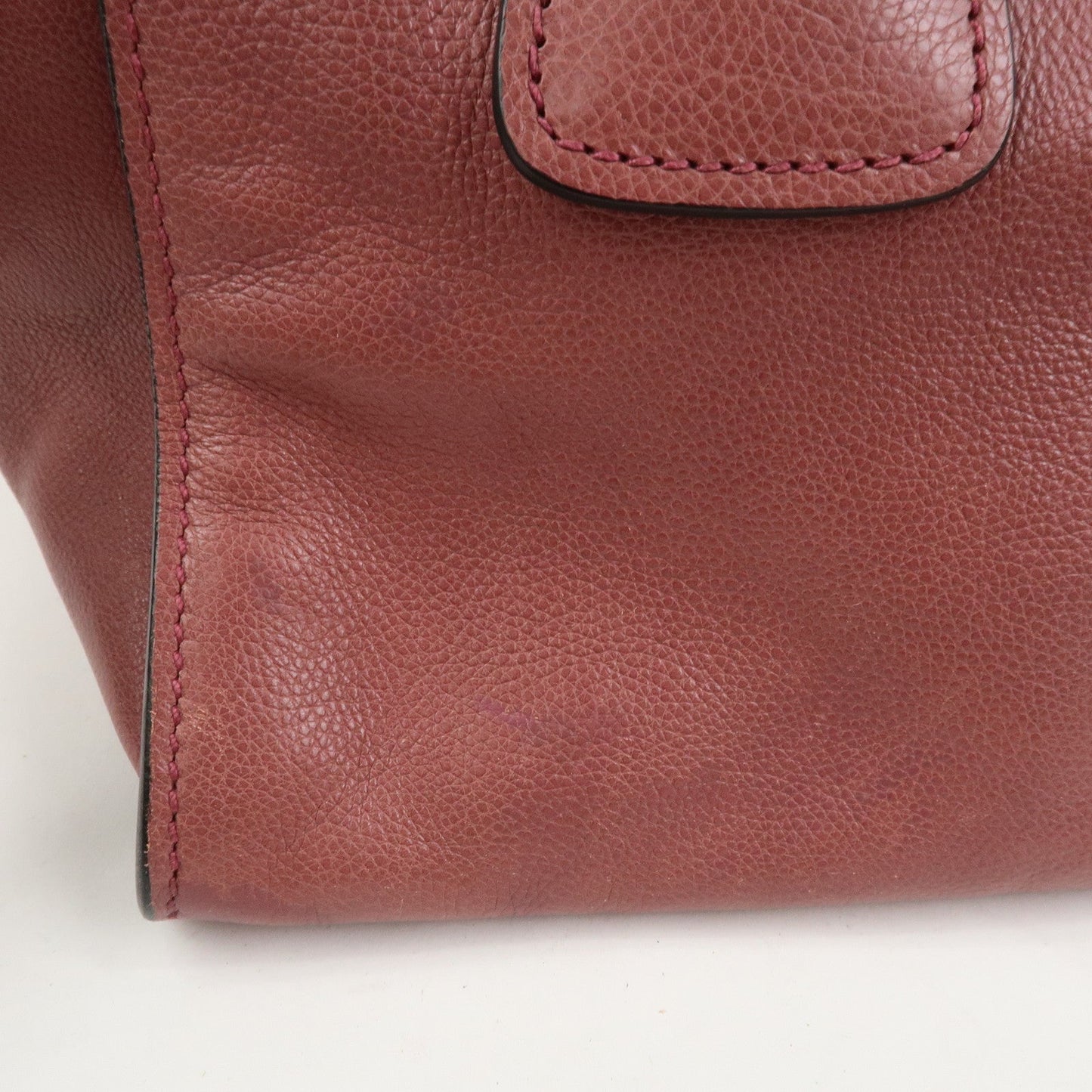 Prada Triangle Logo Leather 2Way Bag Tote Bag Hand Bag Pink B2625M【Pre-order】