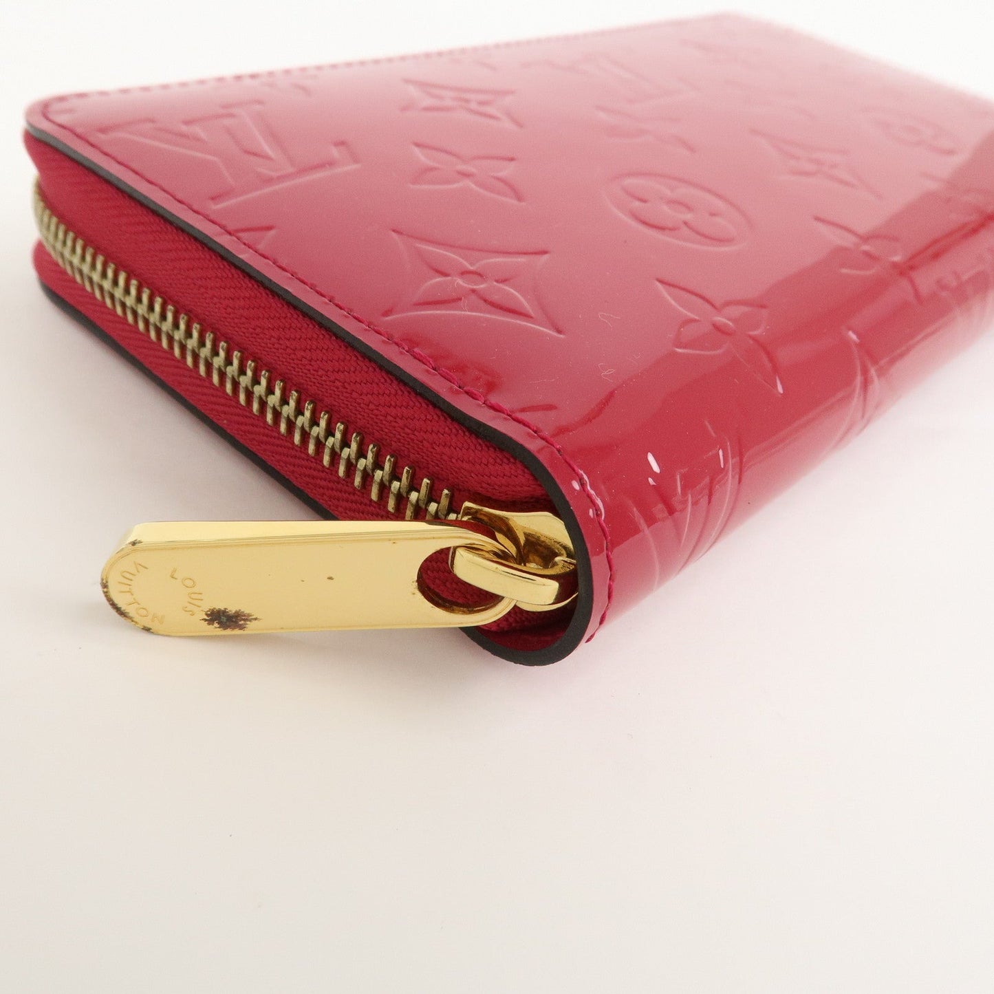Louis Vuitton Monogram Vernis Round Zippy Wallet Rose Indien M91597【Pre-order】