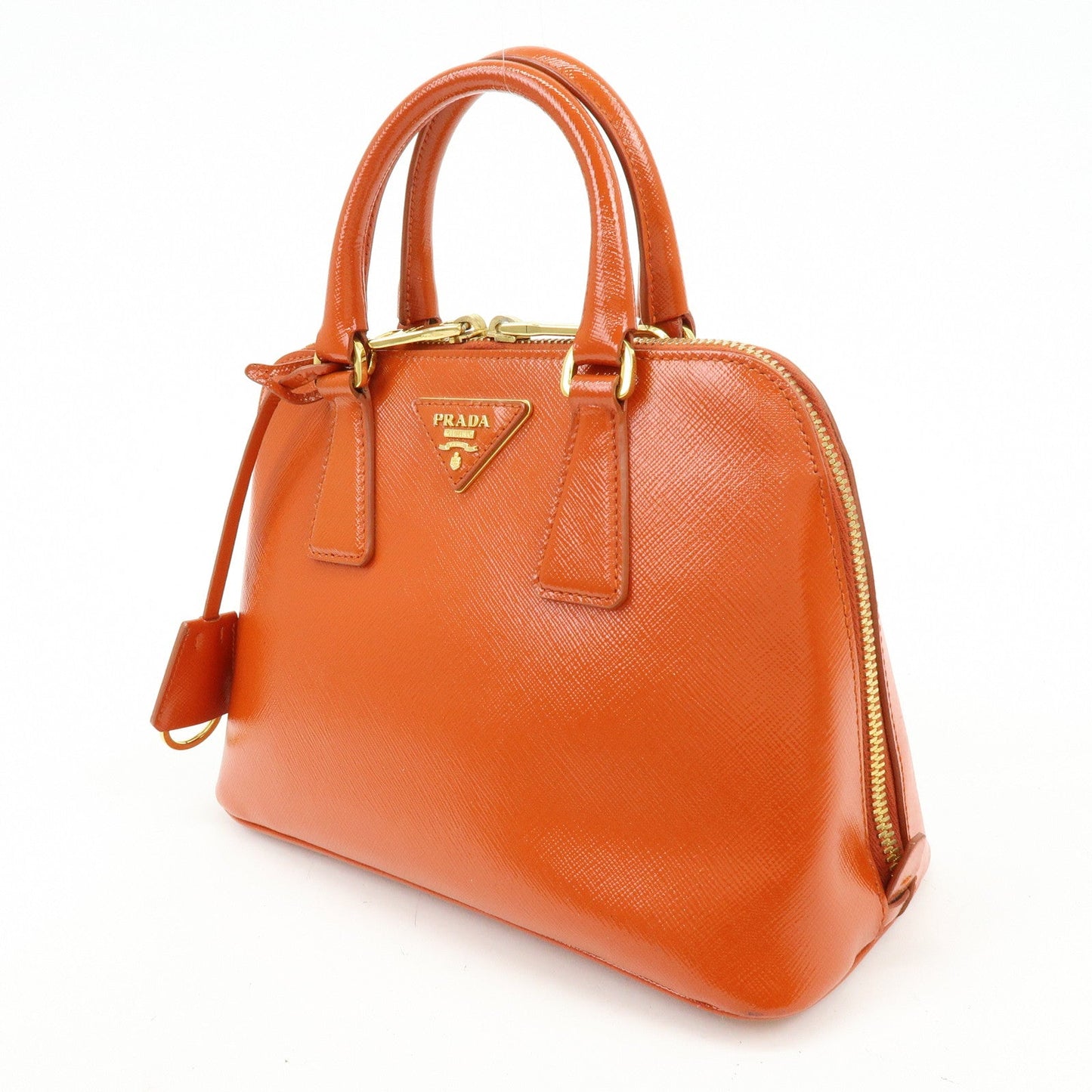 Prada Triangle Logo Patent Leather 2Way Hand Shoulder Bag BL0838【Pre-order】