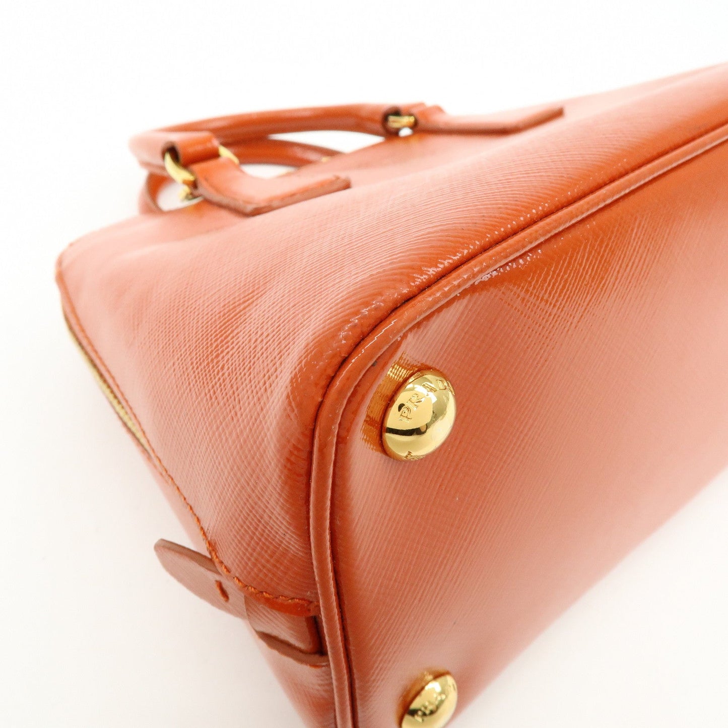 Prada Triangle Logo Patent Leather 2Way Hand Shoulder Bag BL0838【Pre-order】