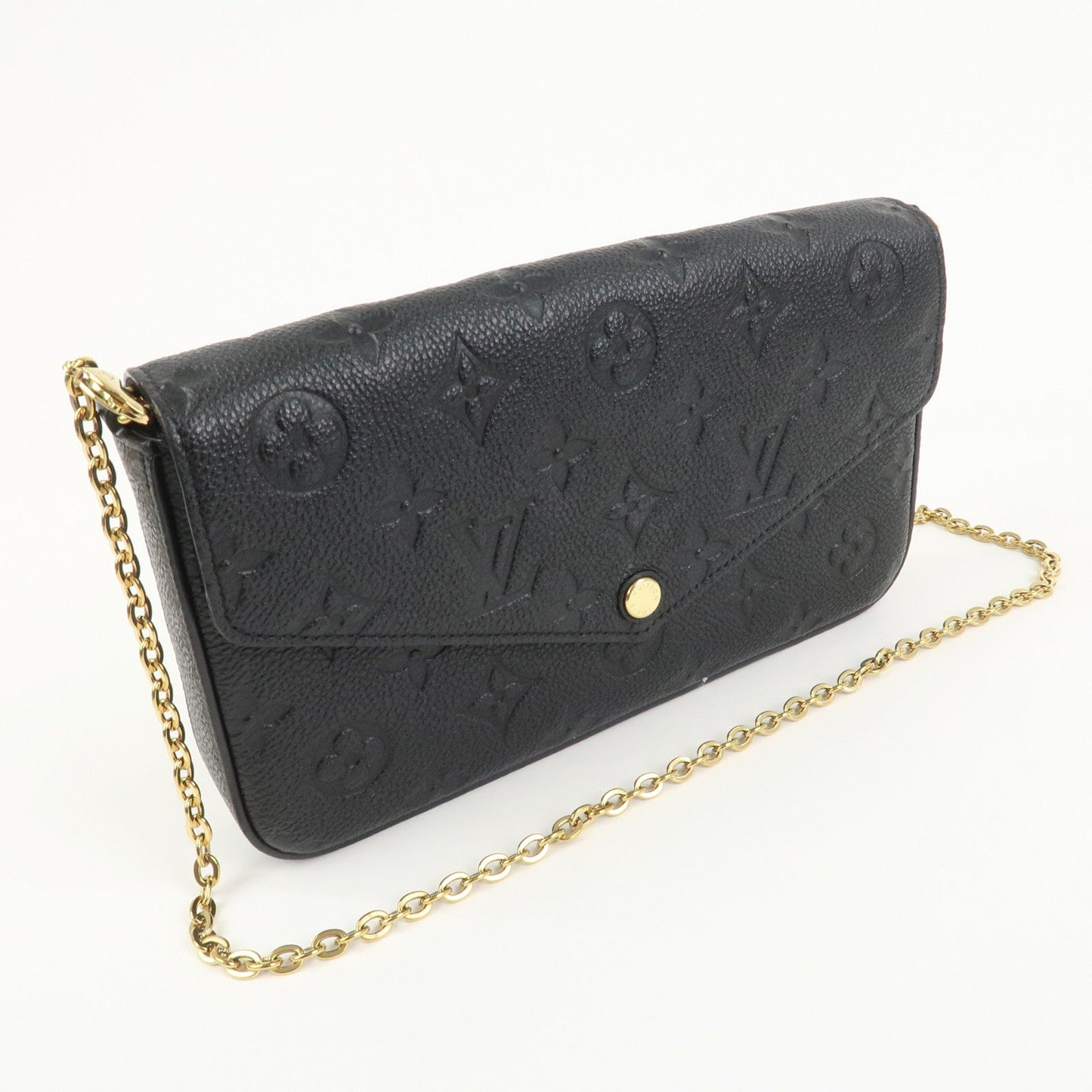 Louis Vuitton Monogram Empreinte Pochette Fﾃｩlicie Noir Black M82477【Pre-order】