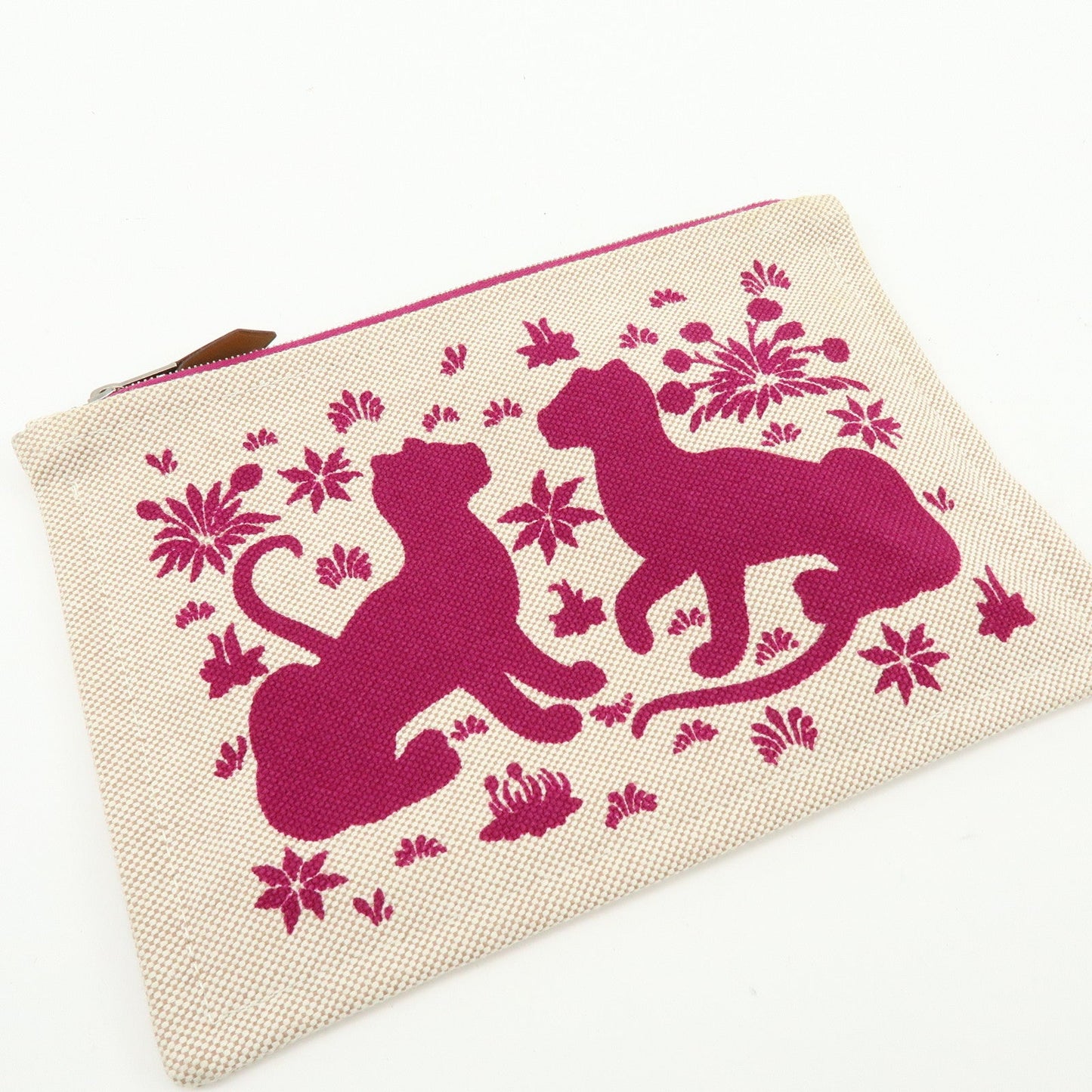 Hermes New Yachting PM Canvas Leather Flat Pouch【Pre-order】