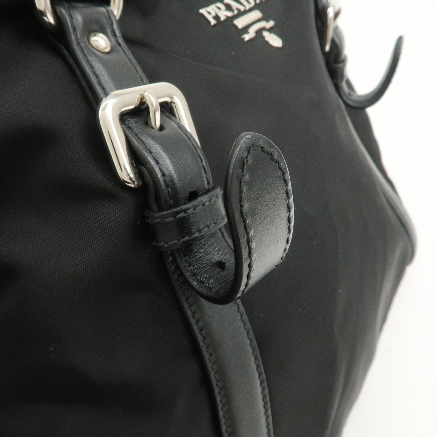 Prada Nylon Leather 2Way Bag Hand Bag Shoulder Bag Black 1BB912【Pre-order】