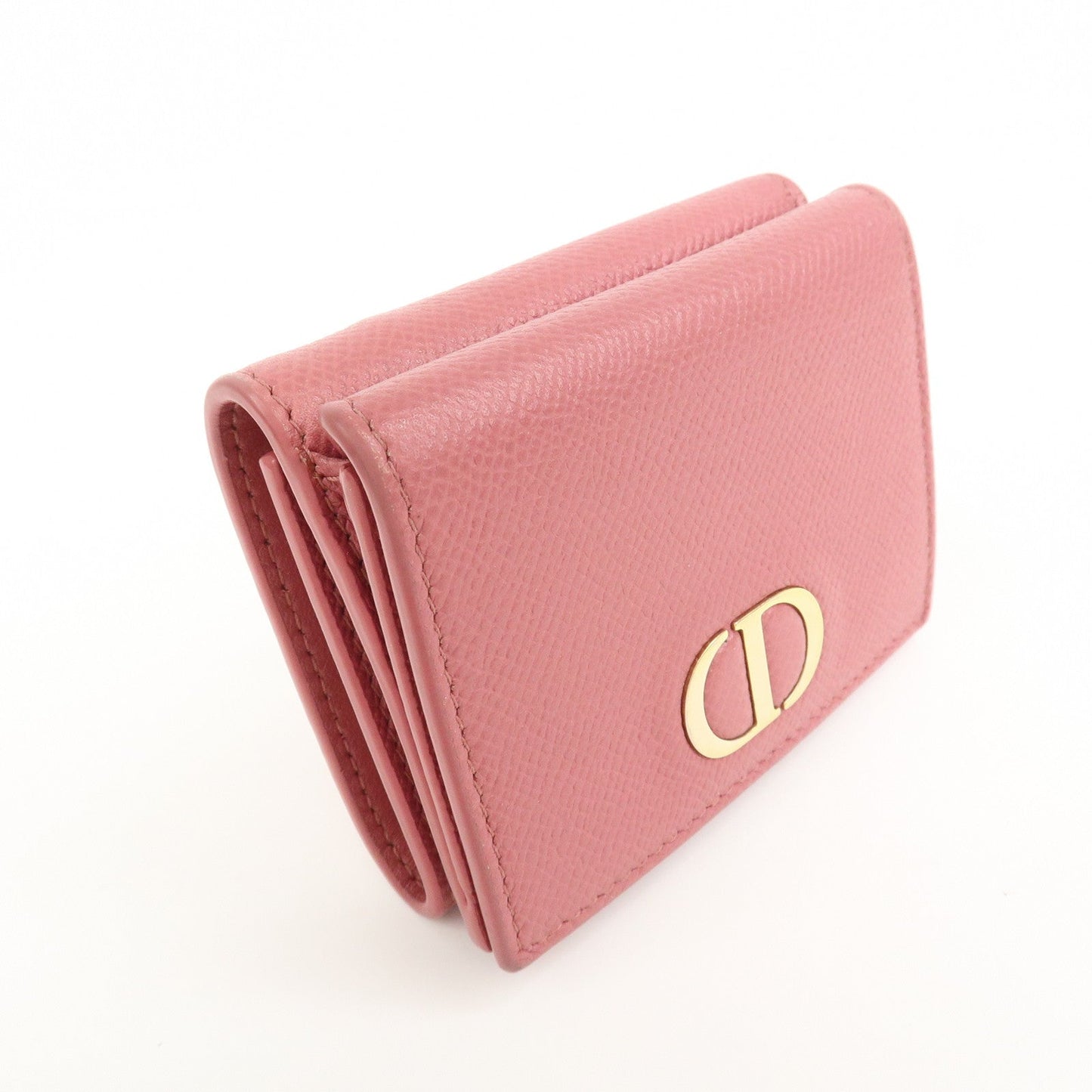 Christian Dior Logo Leather Tri-fold Small Compact Wallet【Pre-order】