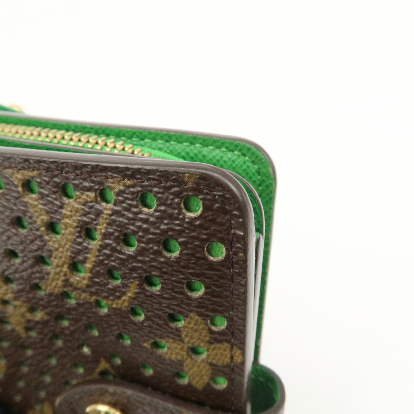 Louis Vuitton Monogram Perfor Compact Zip Bi-fold Wallet M95218【Pre-order】