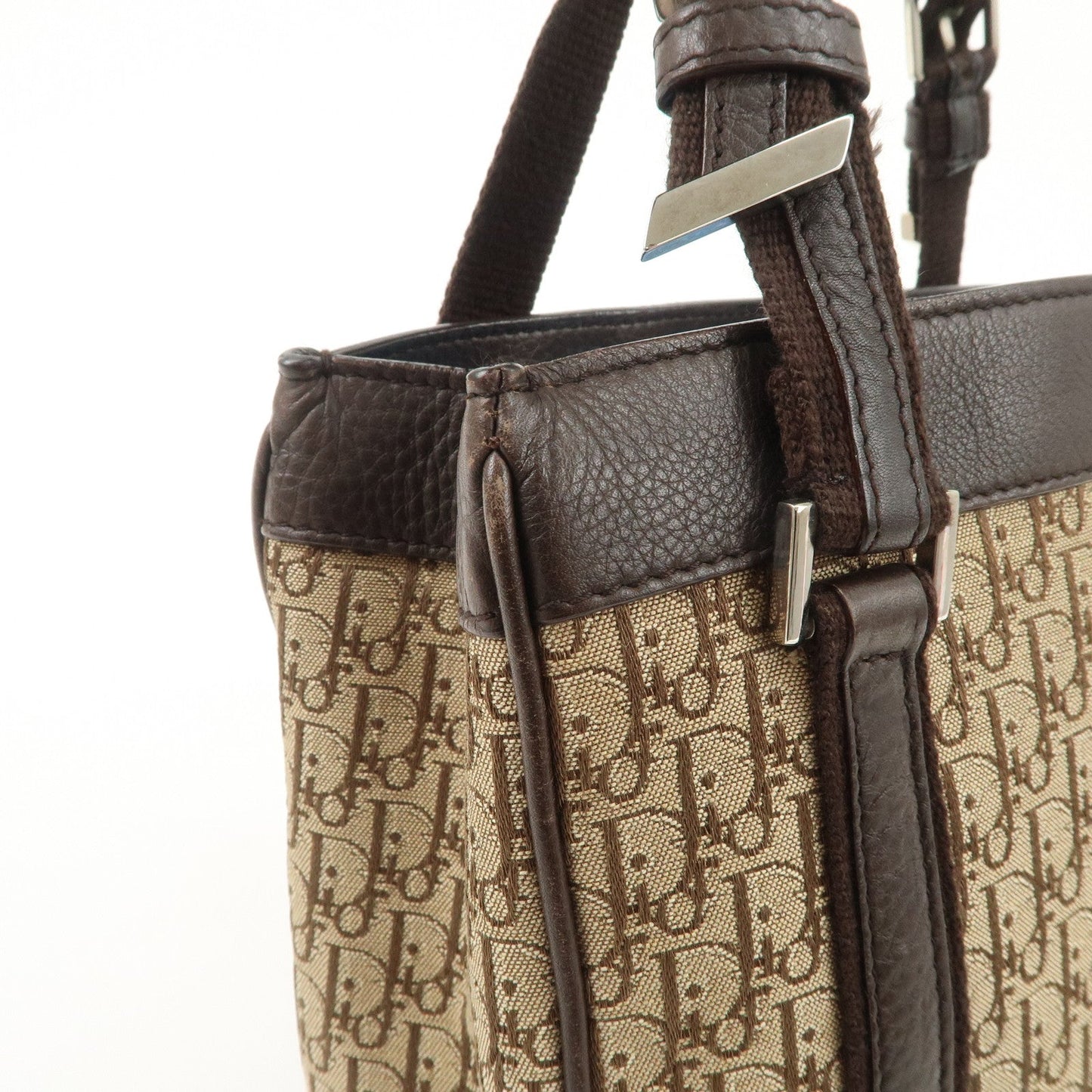 Christian Dior Trotter Leather Canvas Hand Bag【Pre-order】