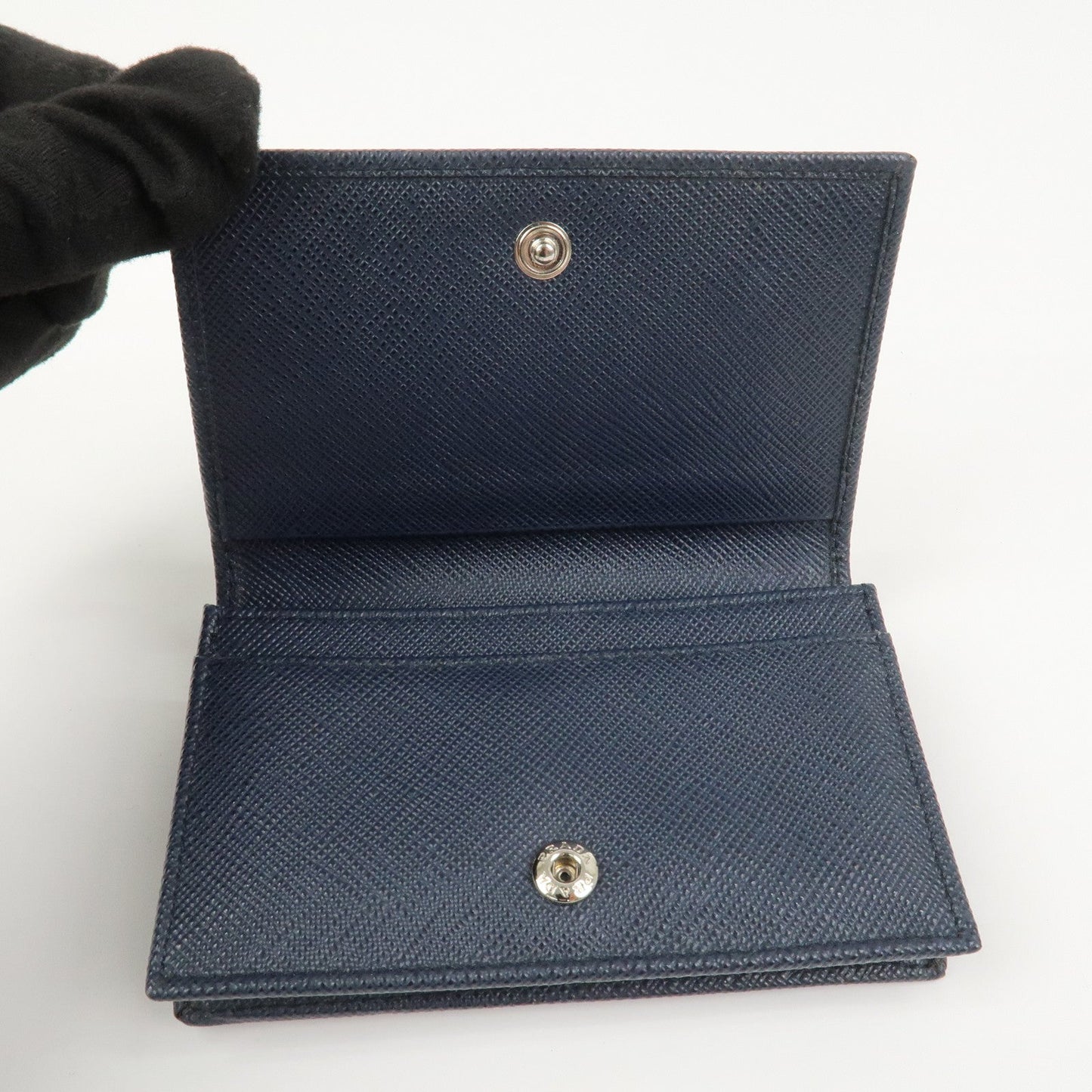 Prada Saffiano Leather Card Case Card Holder Navy 2MC122【Pre-order】