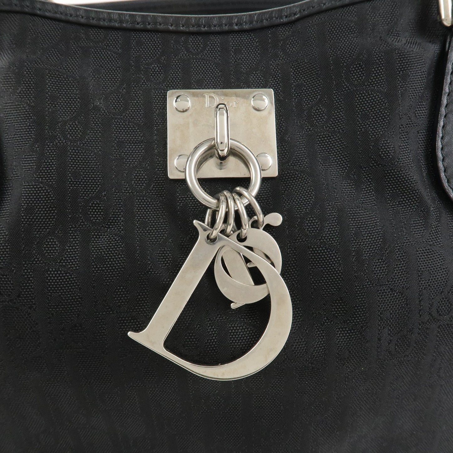 Christian Dior Trotter Nylon Canvas Leather Lovely Shoulder Bag【Pre-order】