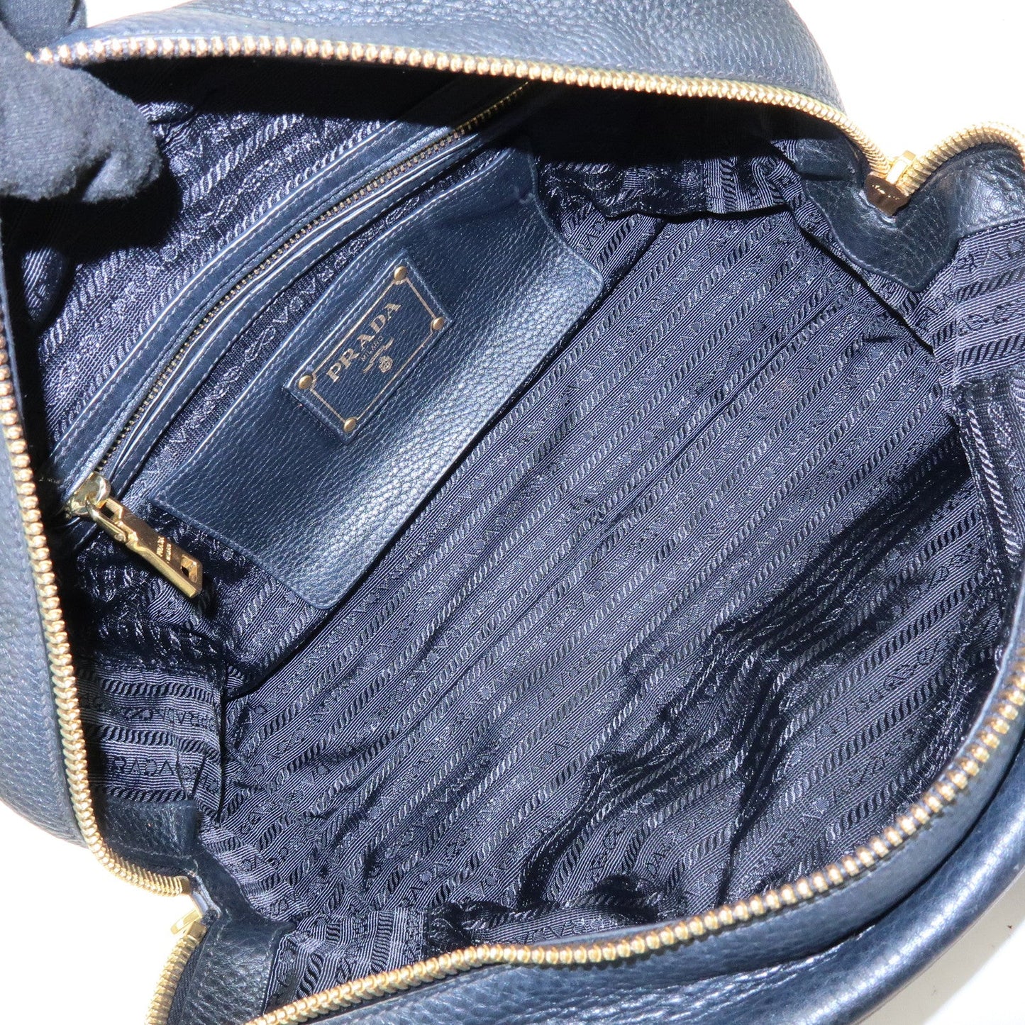 Prada Logo Leather Boston Bag Shoulder Bag Black B3091M【Pre-order】