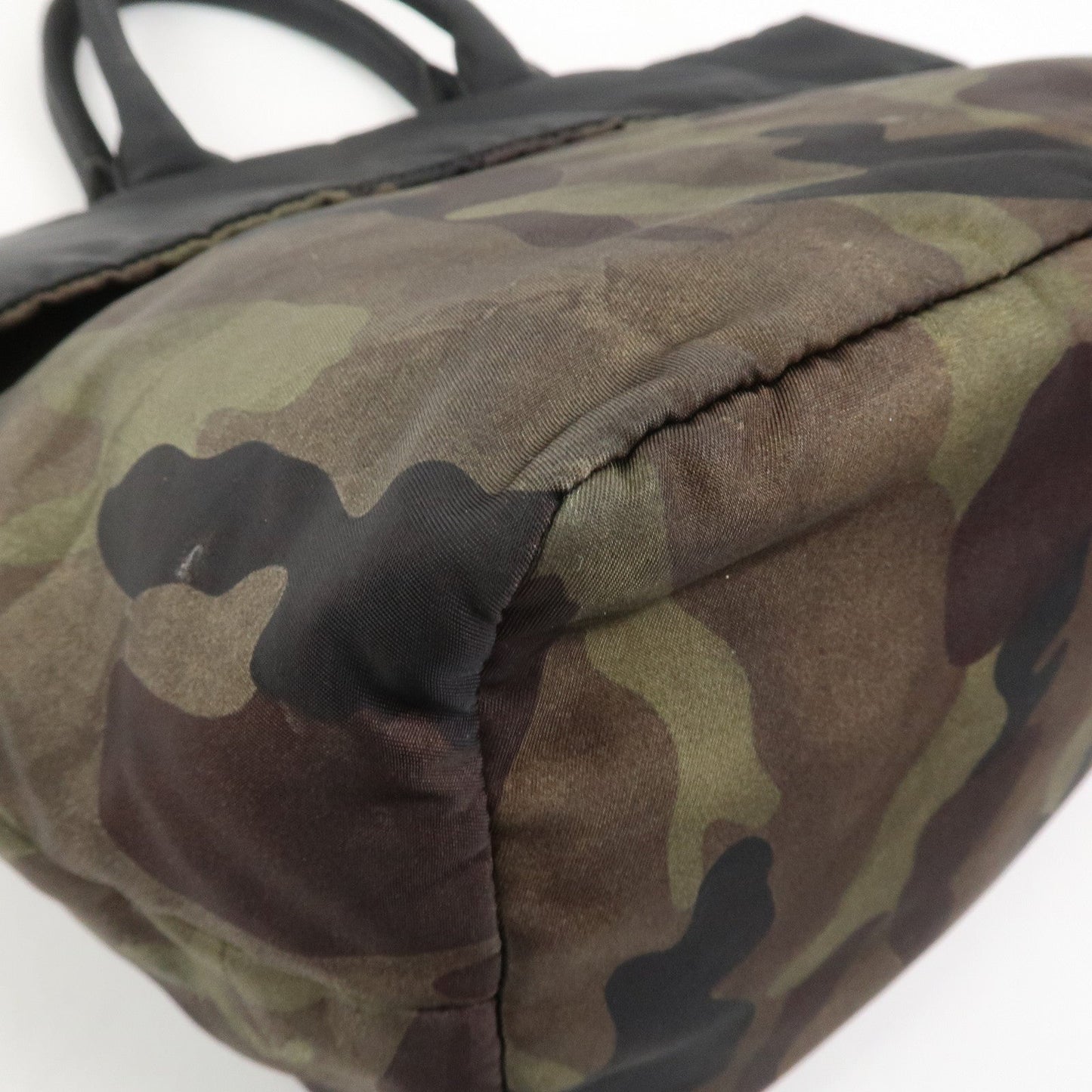 Prada Triangle Logo Nylon 2Way Hand Shoulder Bag Black Khaki BN1959【Pre-order】