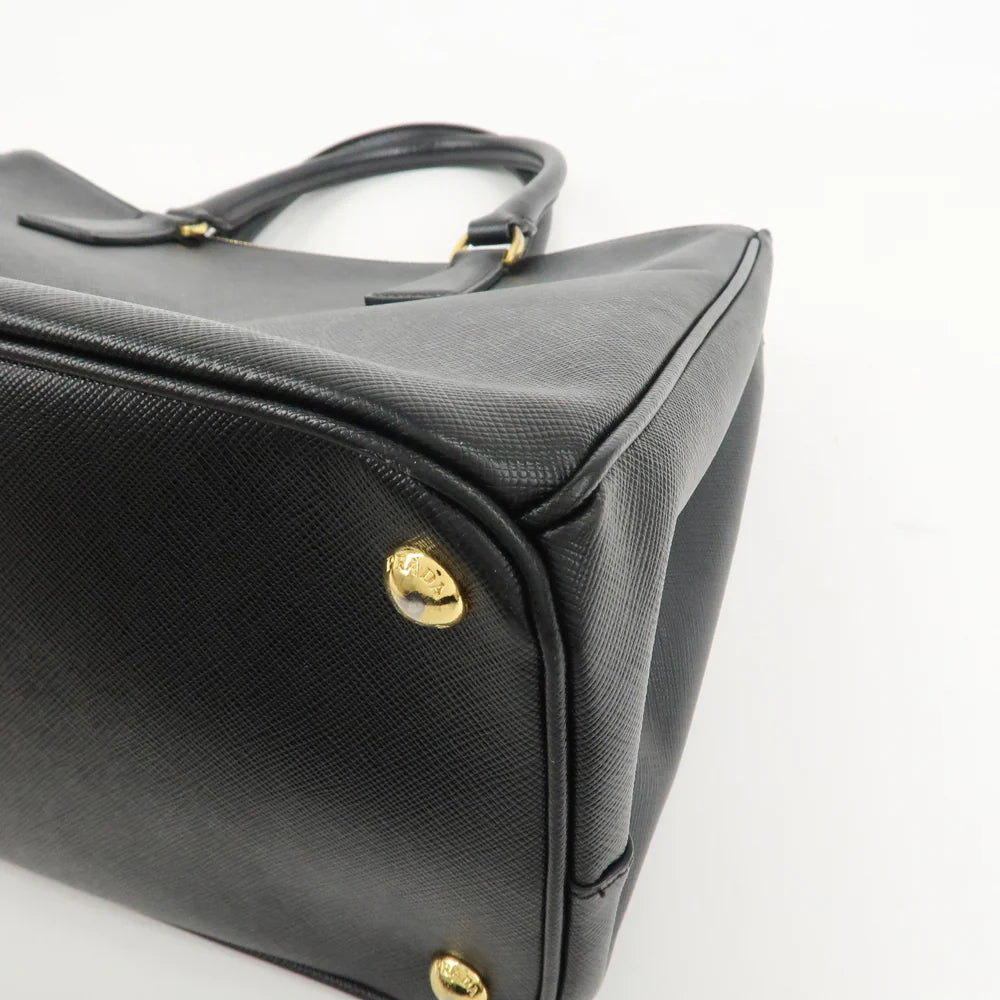 Prada Triangle Logo Galleria Saffiano Leather 2Way Bag Black【Pre-order】