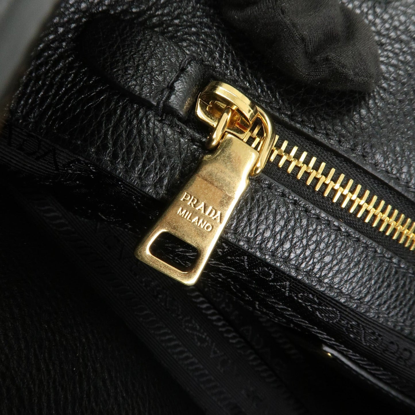 Prada Logo Leather 2Way Bag Shoulder Bag Hand Bag Black 1BG044【Pre-order】