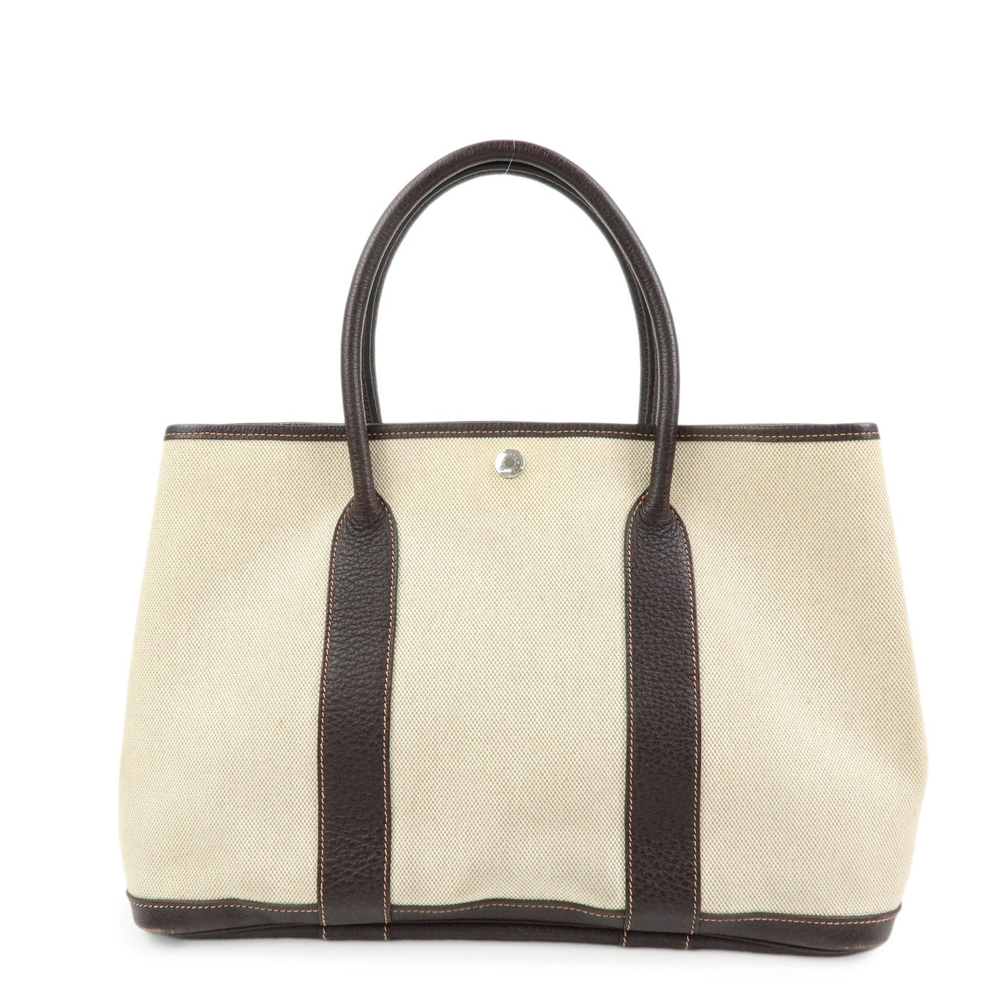 Hermes Garden Party PM Toile Ash Leather I Stamped Tote Bag【Pre-order】