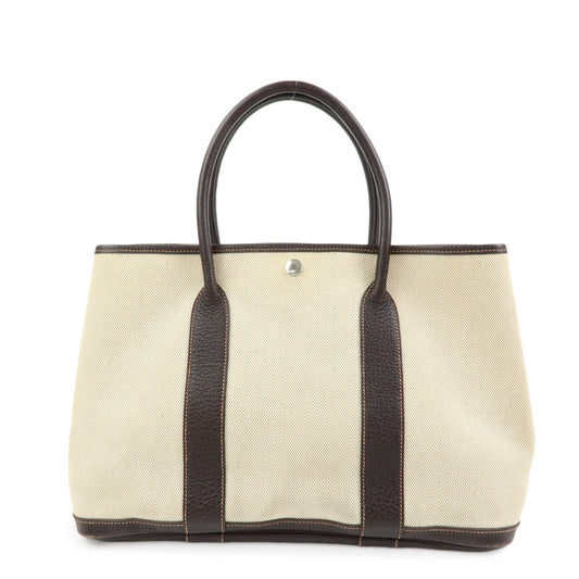 Hermes Garden Party PM Toile Ash Leather I Stamped Tote Bag【Pre-order】