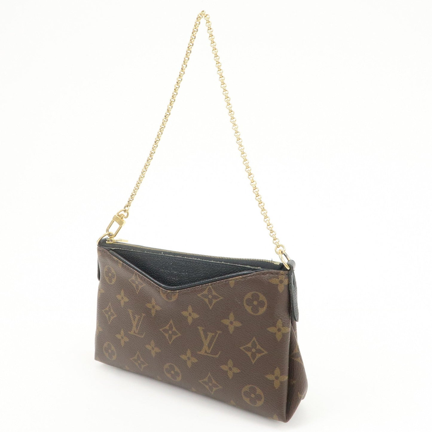 Louis Vuitton Monogram Pallas Clutch 2Way Shoulder Bag Noir M41639【Pre-order】