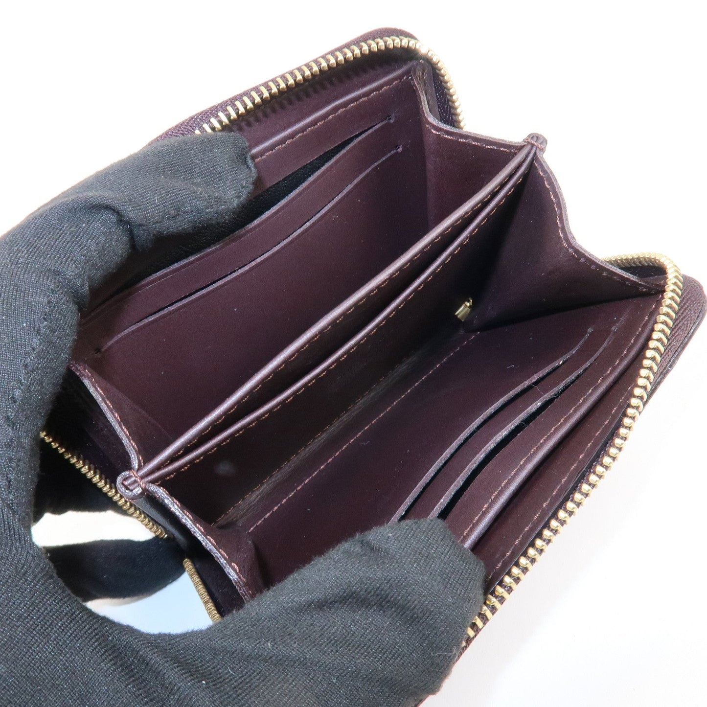Louis Vuitton Monogram Vernis Zippy Coin Purse Amarante M93607【Pre-order】