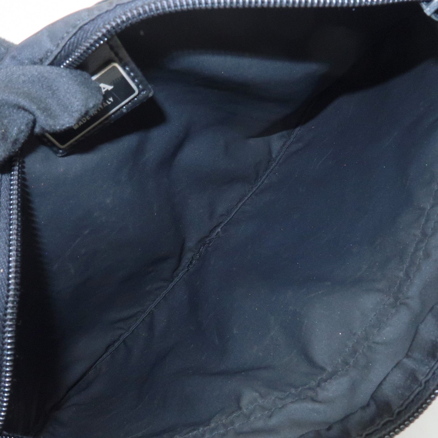 Prada Triangle Logo Nylon Leather Shoulder Bag Crossbody Bag Black【Pre-order】