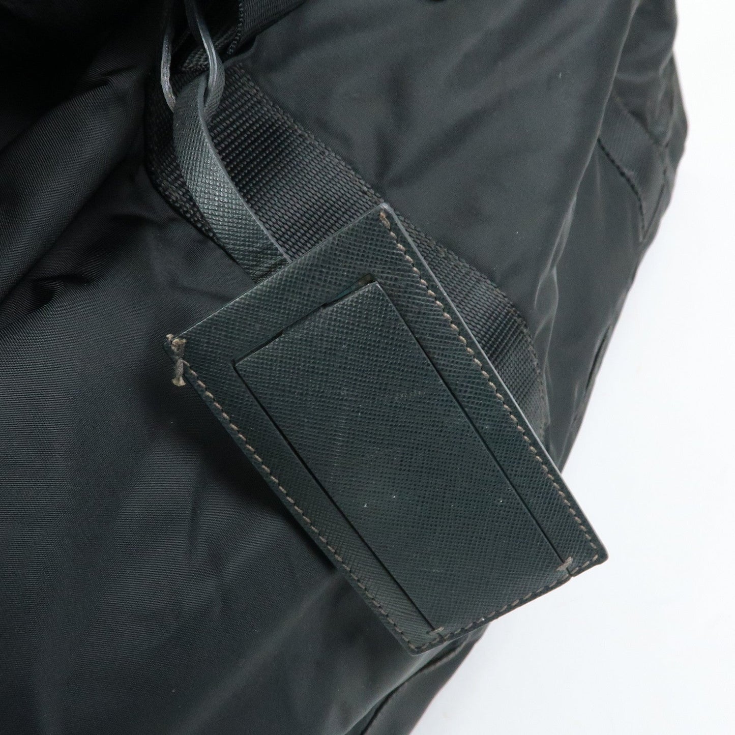 Prada Triangle Logo Nylon Leather Boston Bag Travel Bag Black【Pre-order】