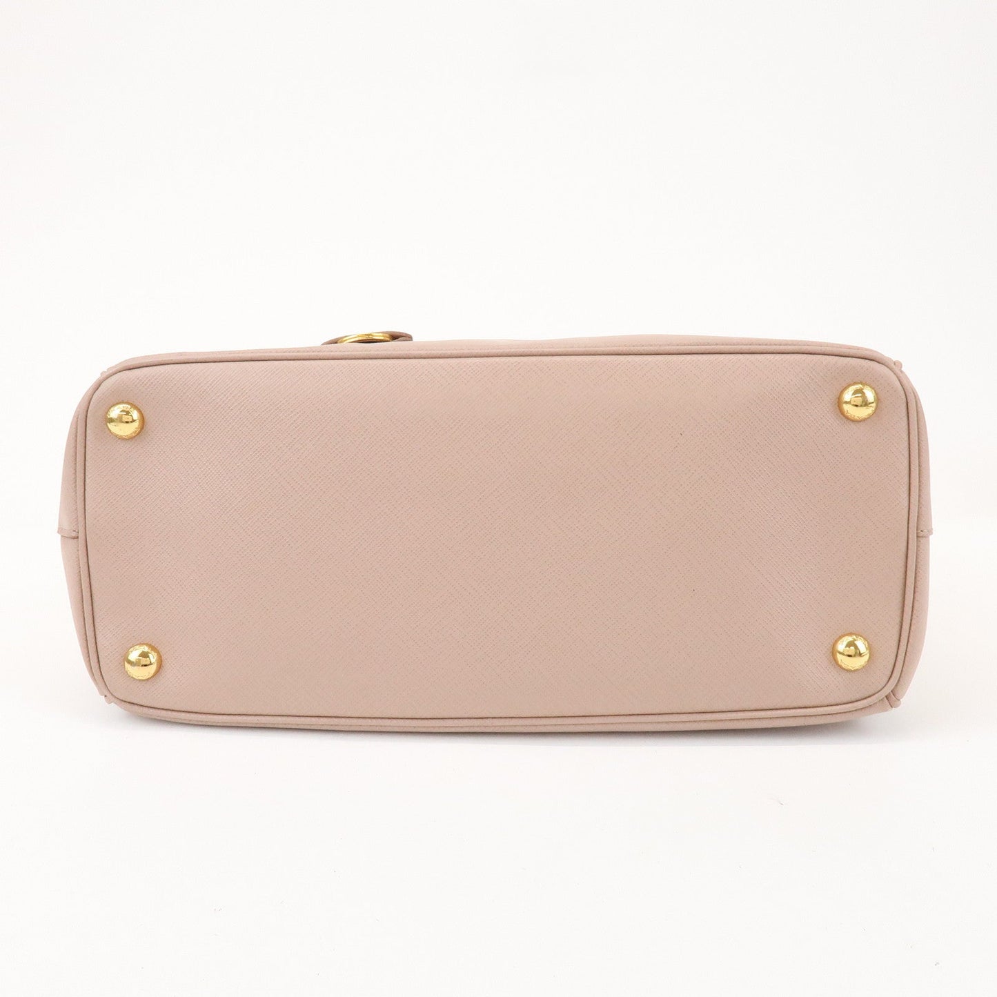 Prada Traingle Logo Galleria 2Way Bag Hand Bag Pink Beige1BA863【Pre-order】
