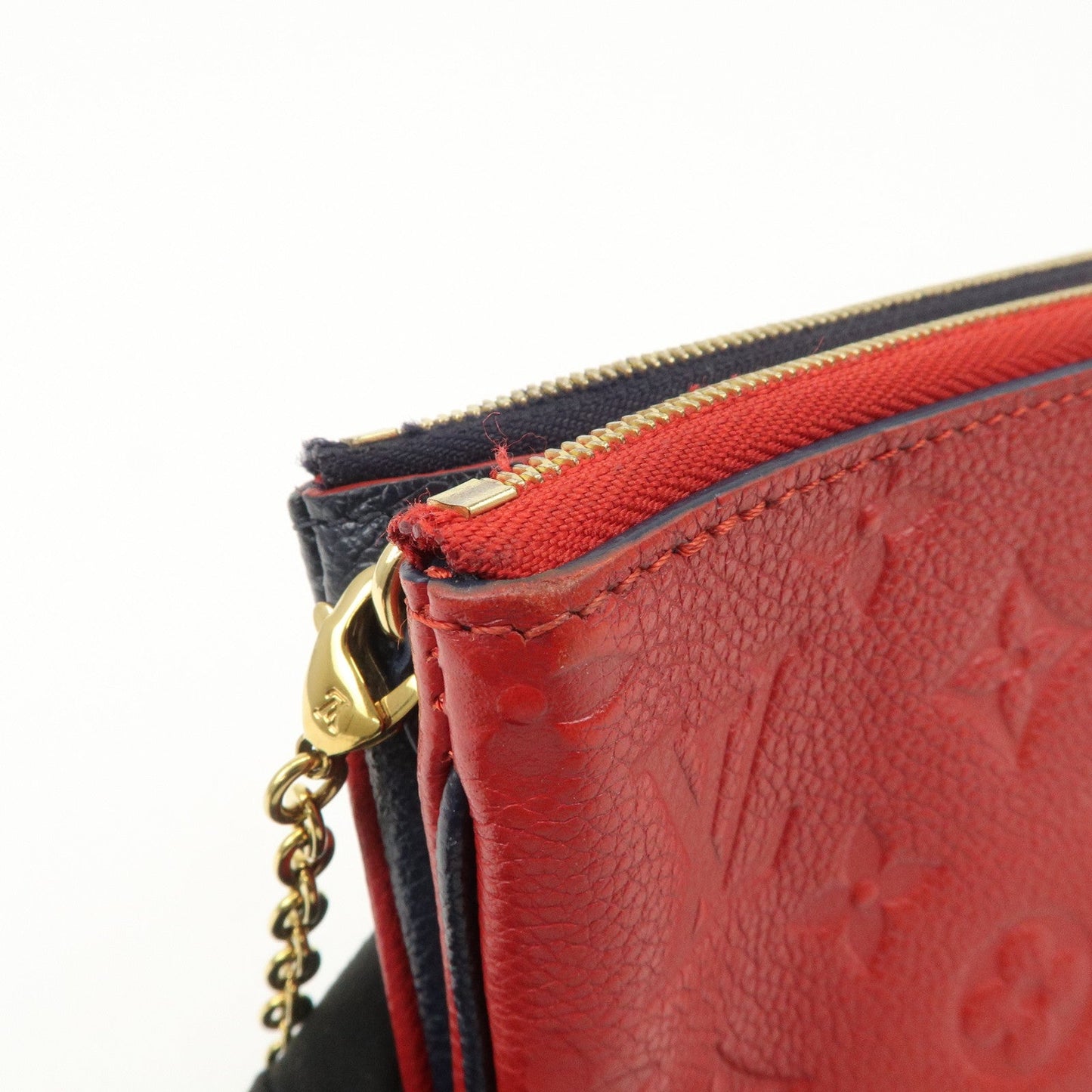 Louis Vuitton Monogram Empreinte Pochette Double Zip M63916 Used【Pre-order】