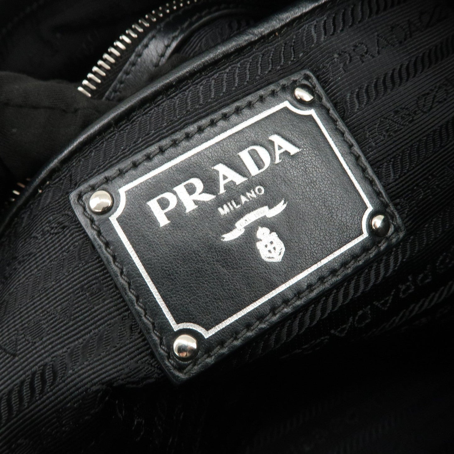 Prada Nylon Leather 2Way Bag Hand Bag Shoulder Bag Black 1BB912【Pre-order】