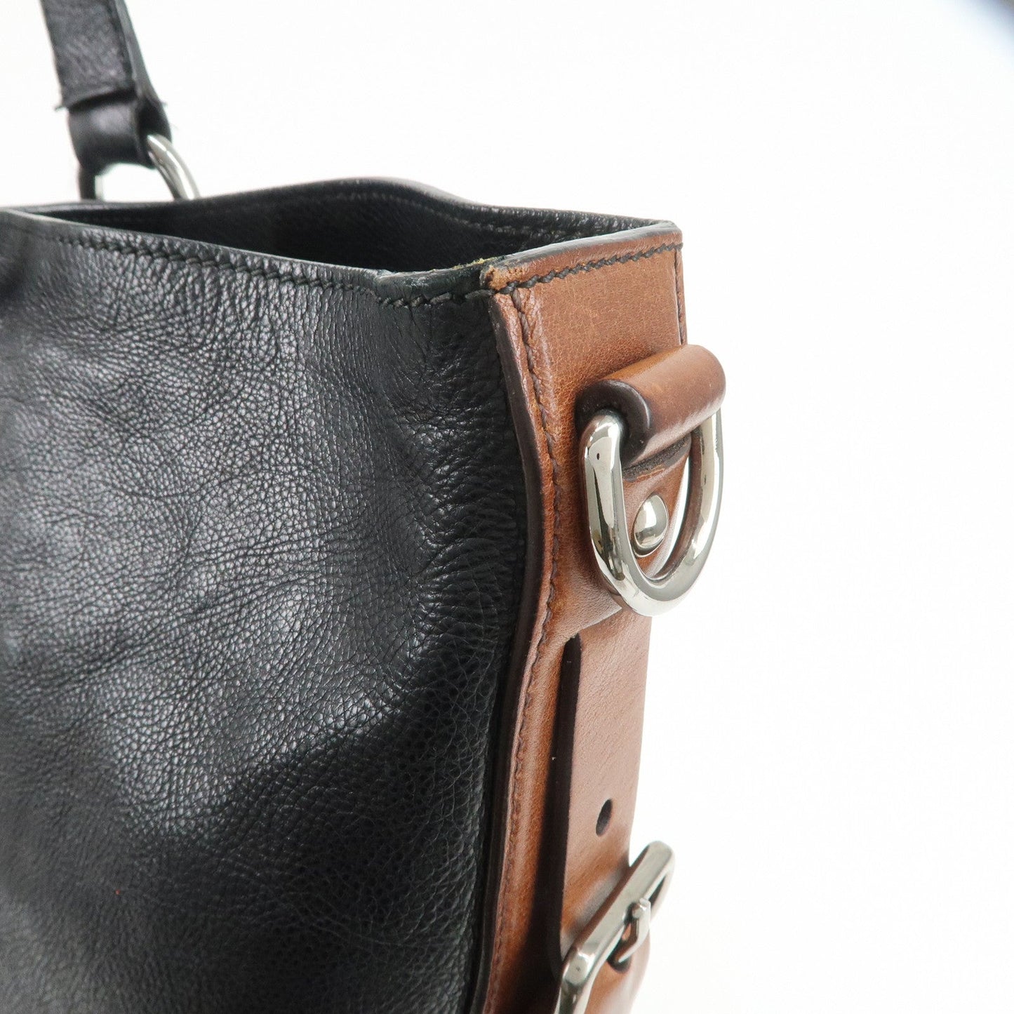 Prada Leather 2Way Bag Tote Bag Shoulder Bag Black VA0801【Pre-order】