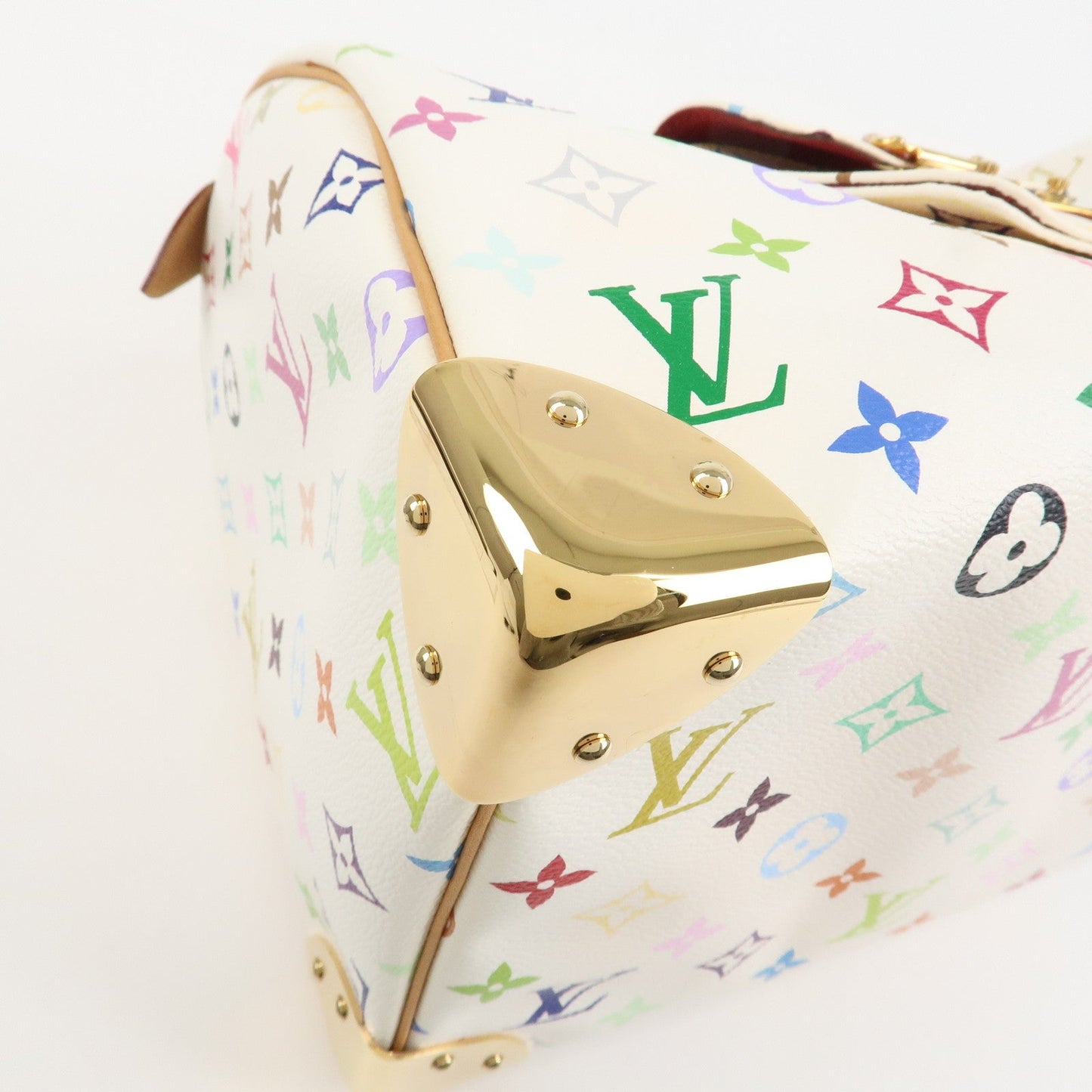 Louis Vuitton Monogram Multicolor Speedy 30 Hand Bag Blanc M92643【Pre-order】
