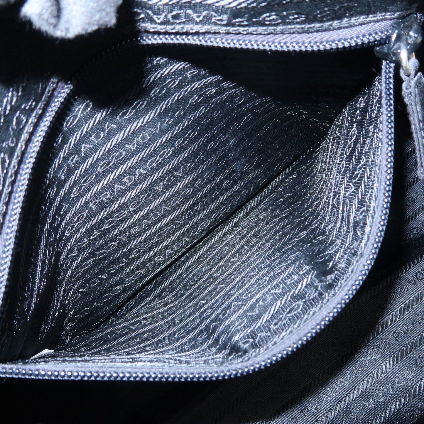 Prada Triangle Logo Nylon Leather Hand Bag Boston Bag Black【Pre-order】